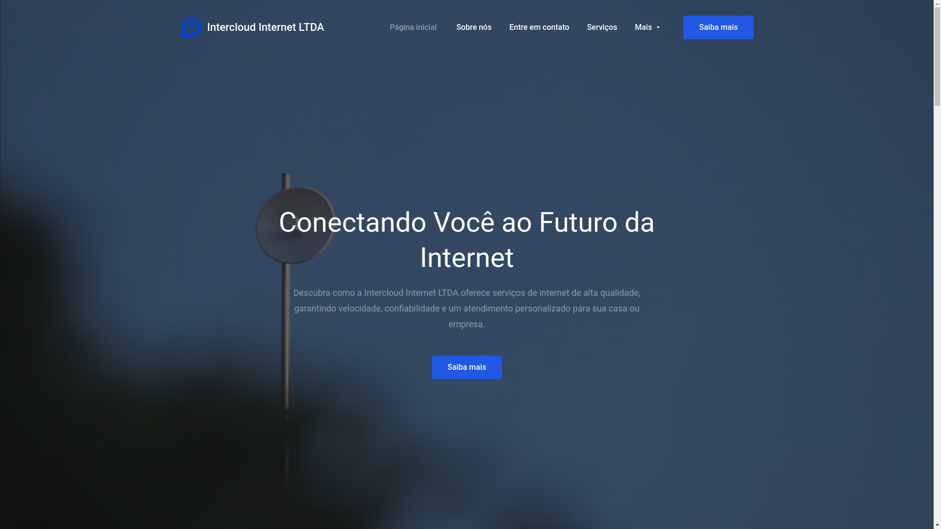 website screenshot of https://intercloudinternet.store/