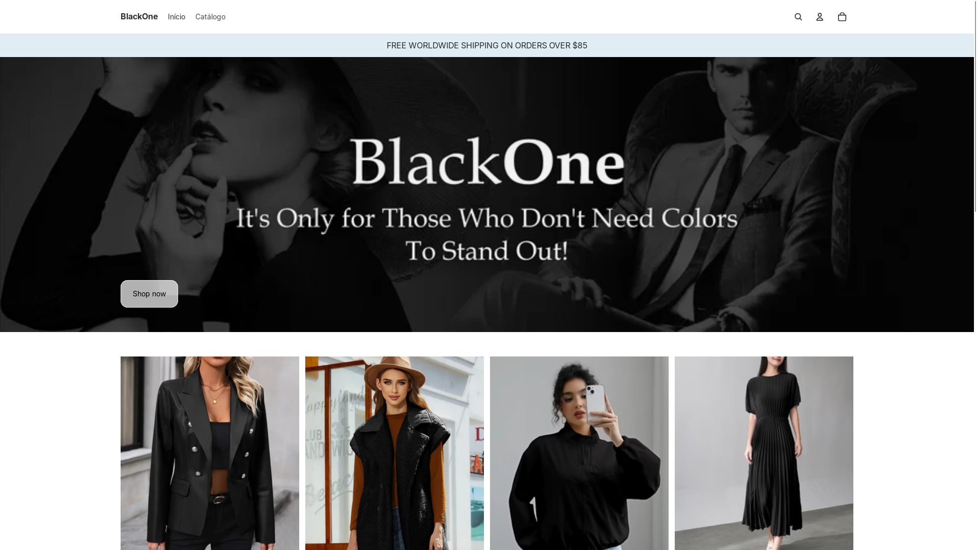 website screenshot of https://useblackone.com/