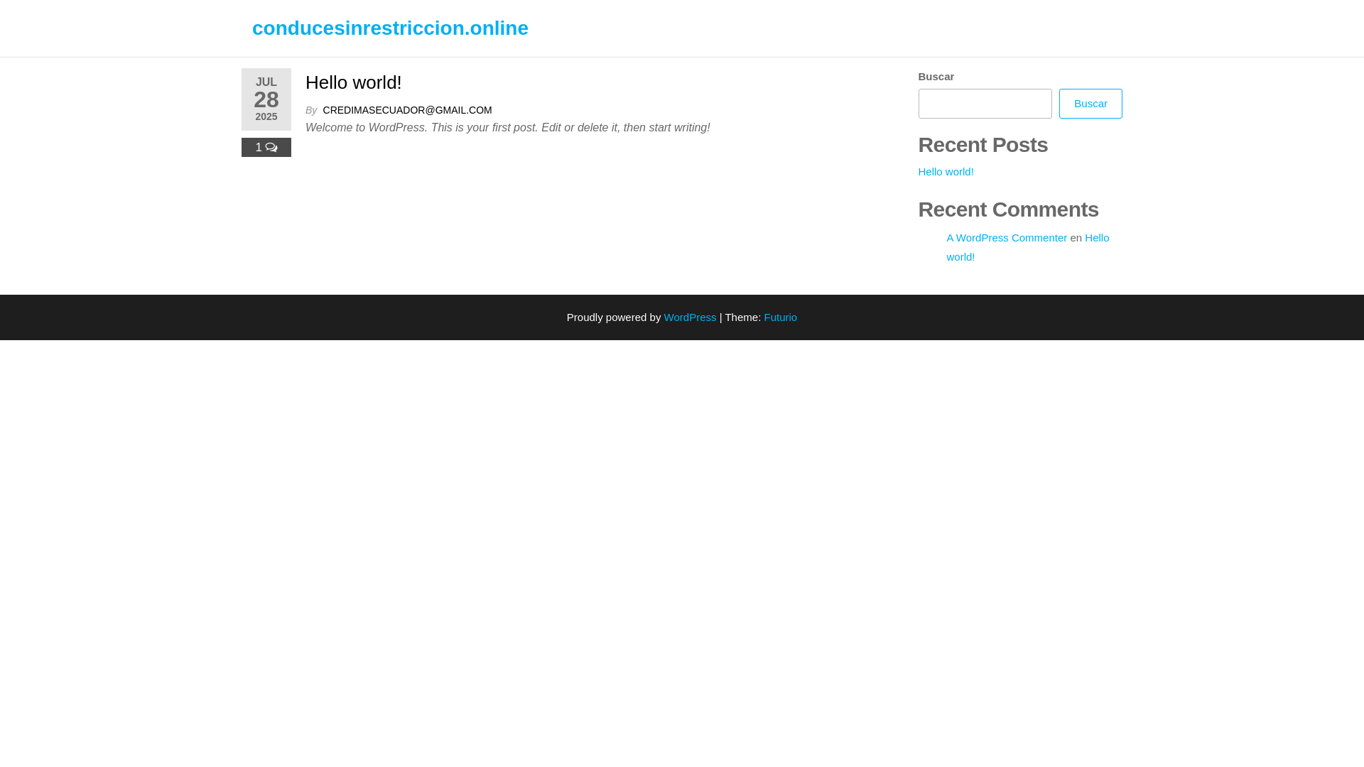 website screenshot of https://conducesinrestriccion.online/