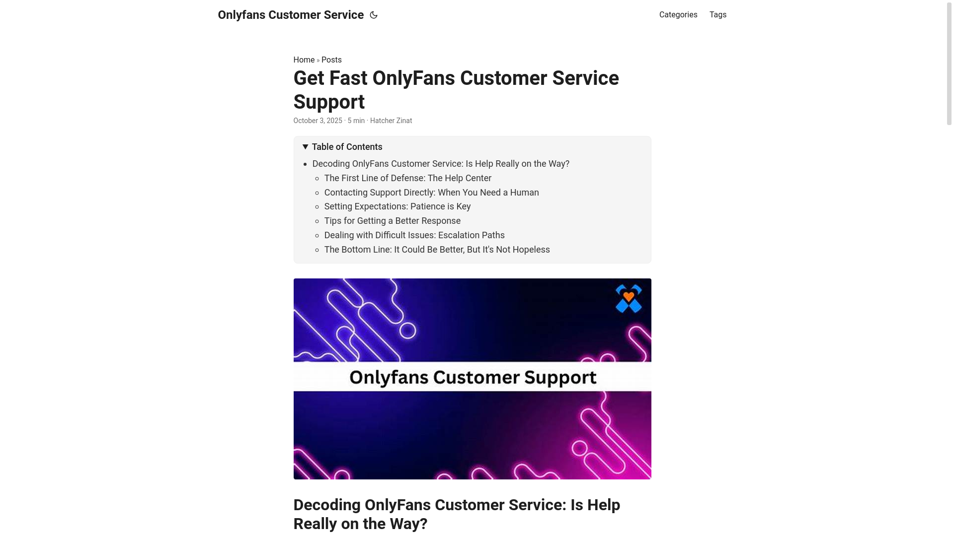 website screenshot of https://onlyfans-customer-service.pages.dev/