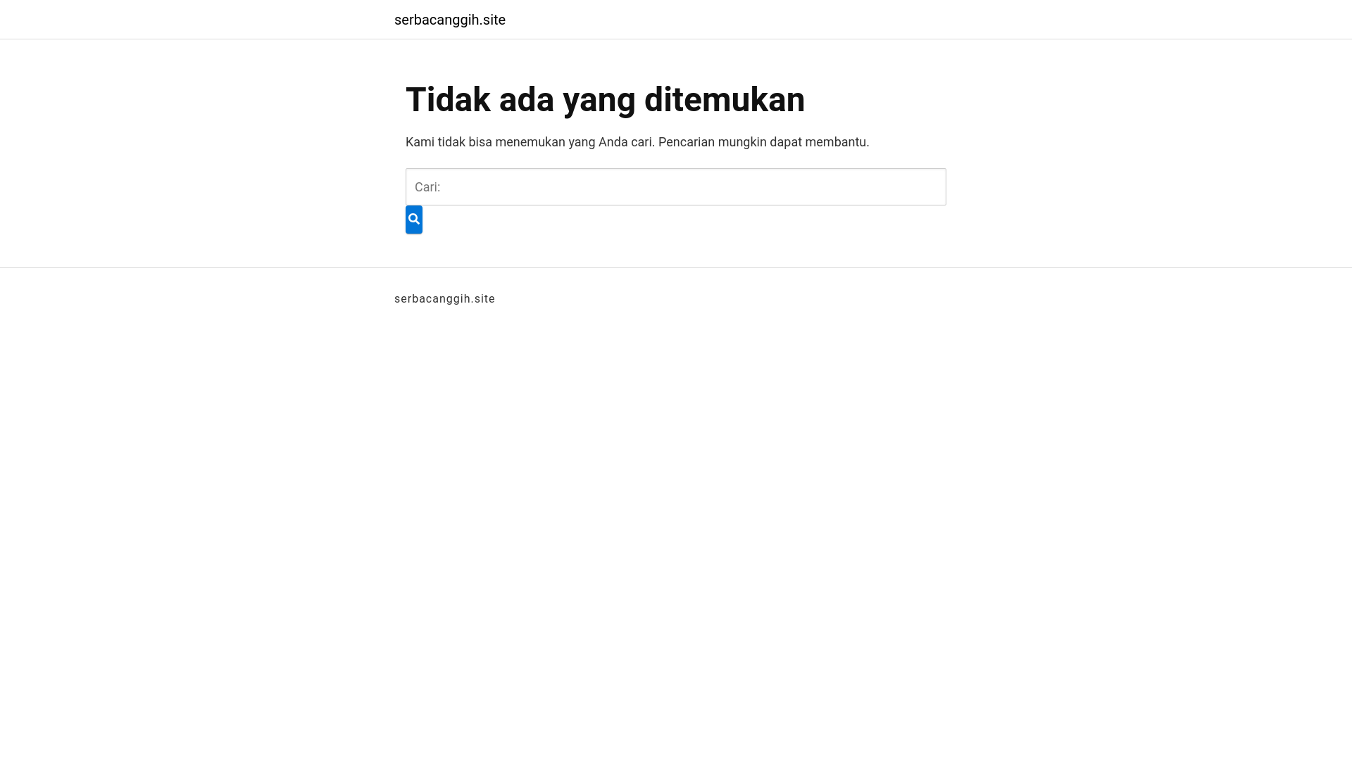 website screenshot of https://serbacanggih.site/