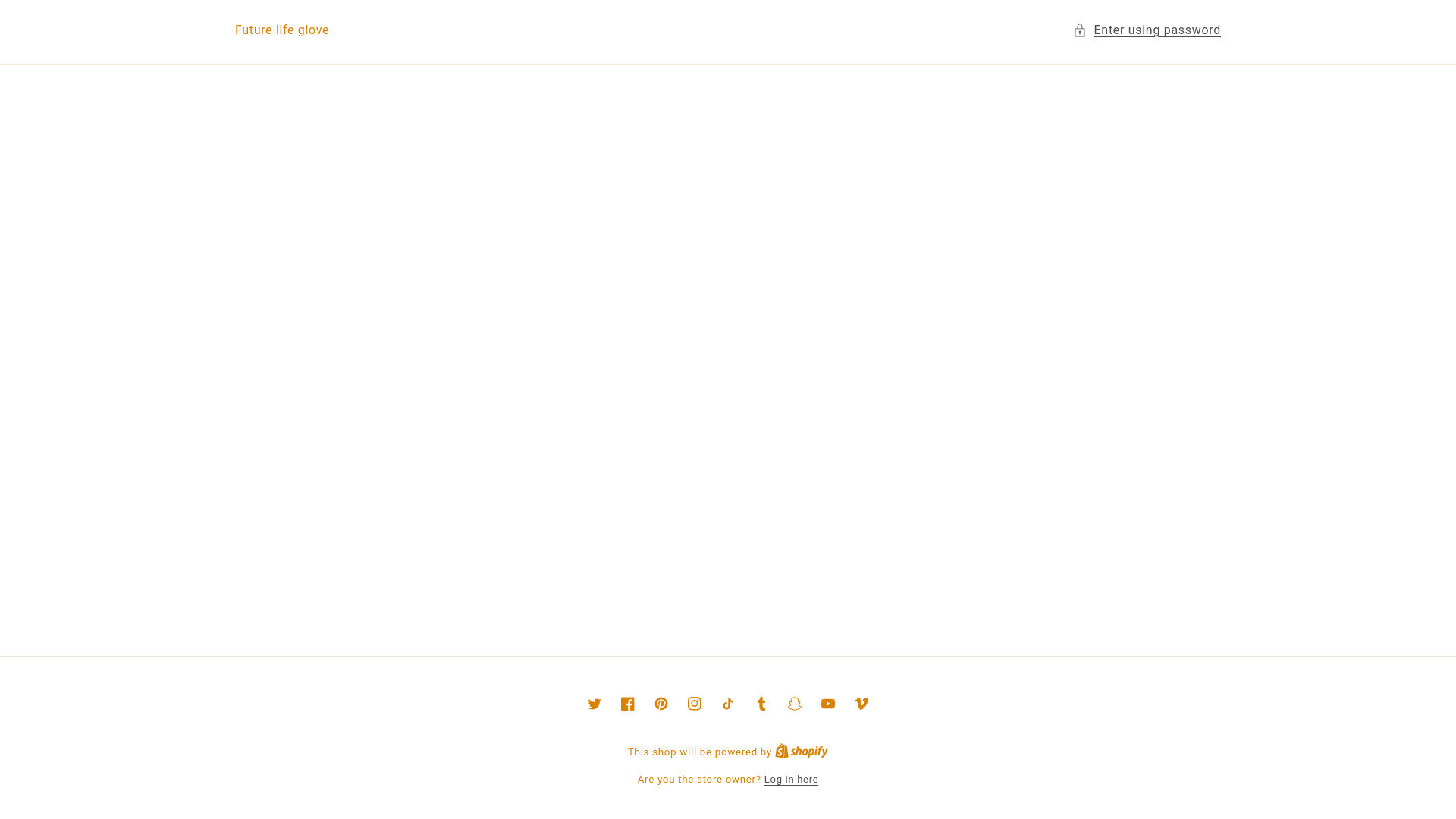 website screenshot of https://futurelifeglove.store/