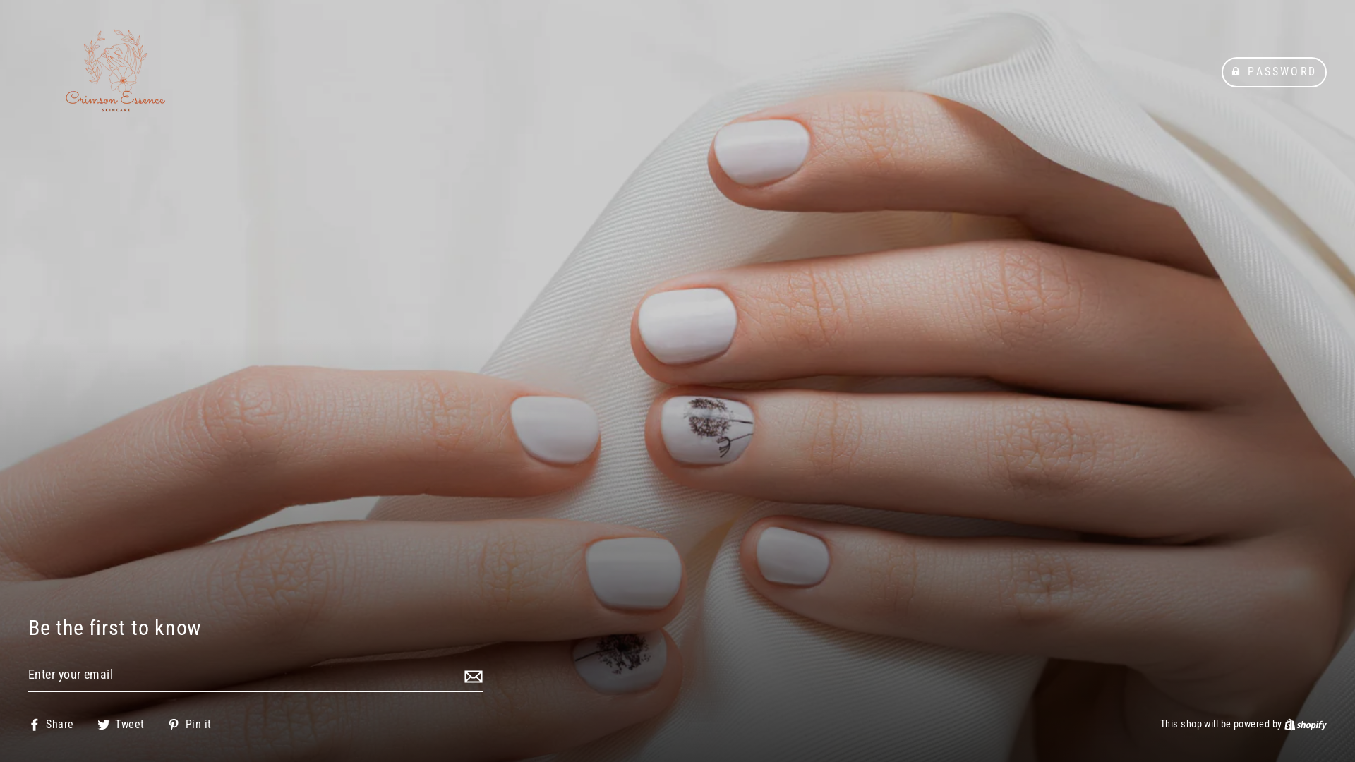 website screenshot of https://crimsonessence.com/