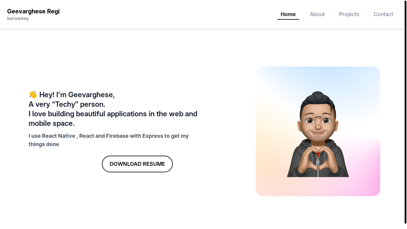 website screenshot of https://karivarkey.pages.dev/