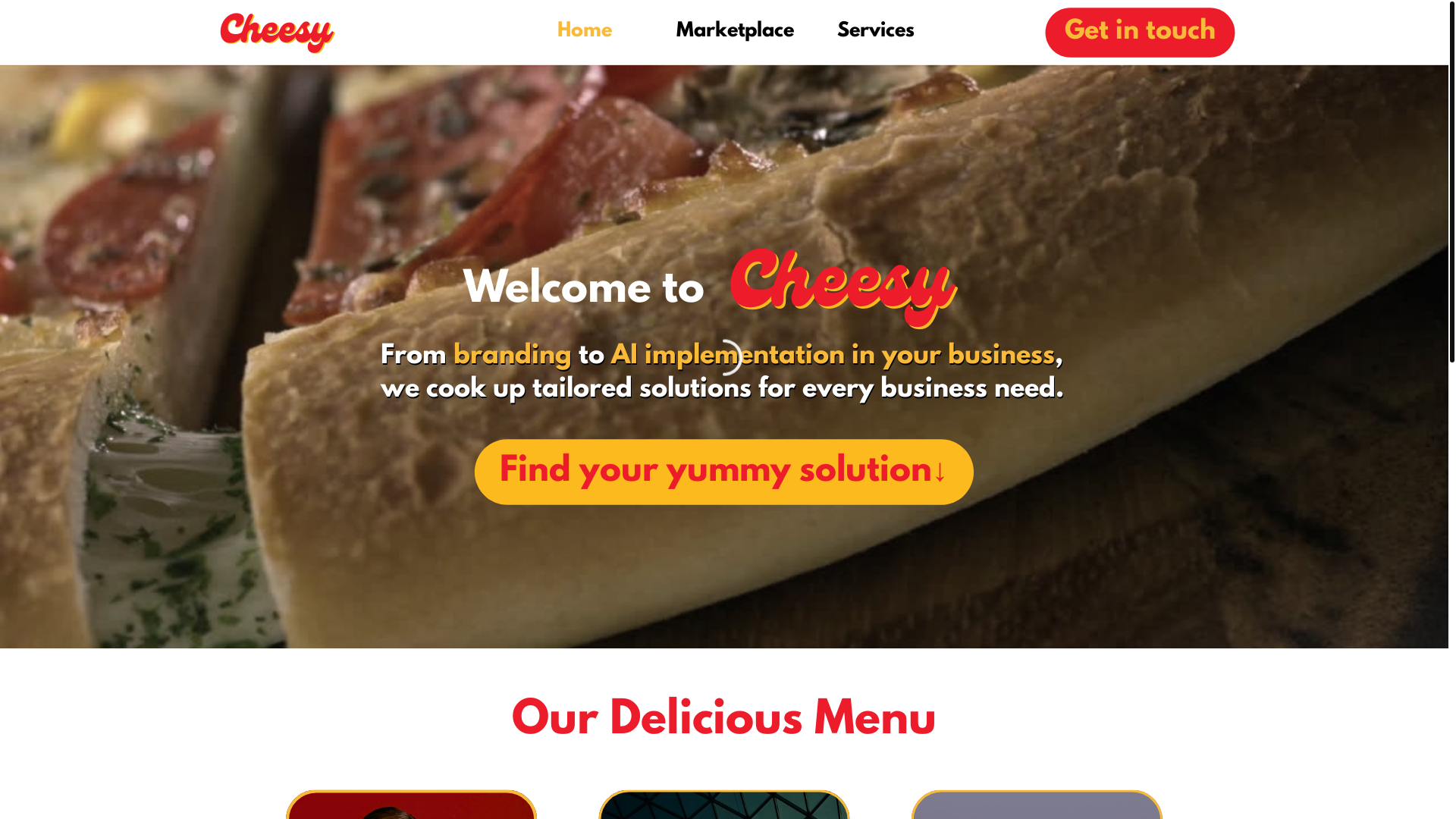 website screenshot of https://cheesytech.ca/