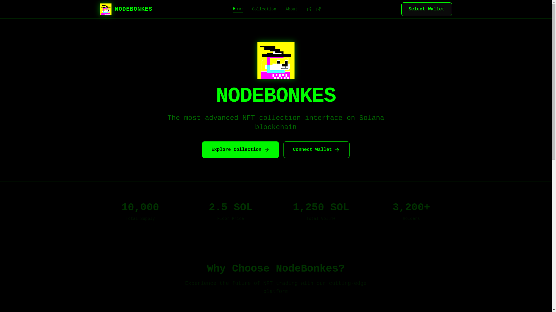 website screenshot of https://nodesbonkes.site/