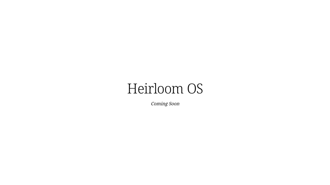 website screenshot of https://useheirloom.app/