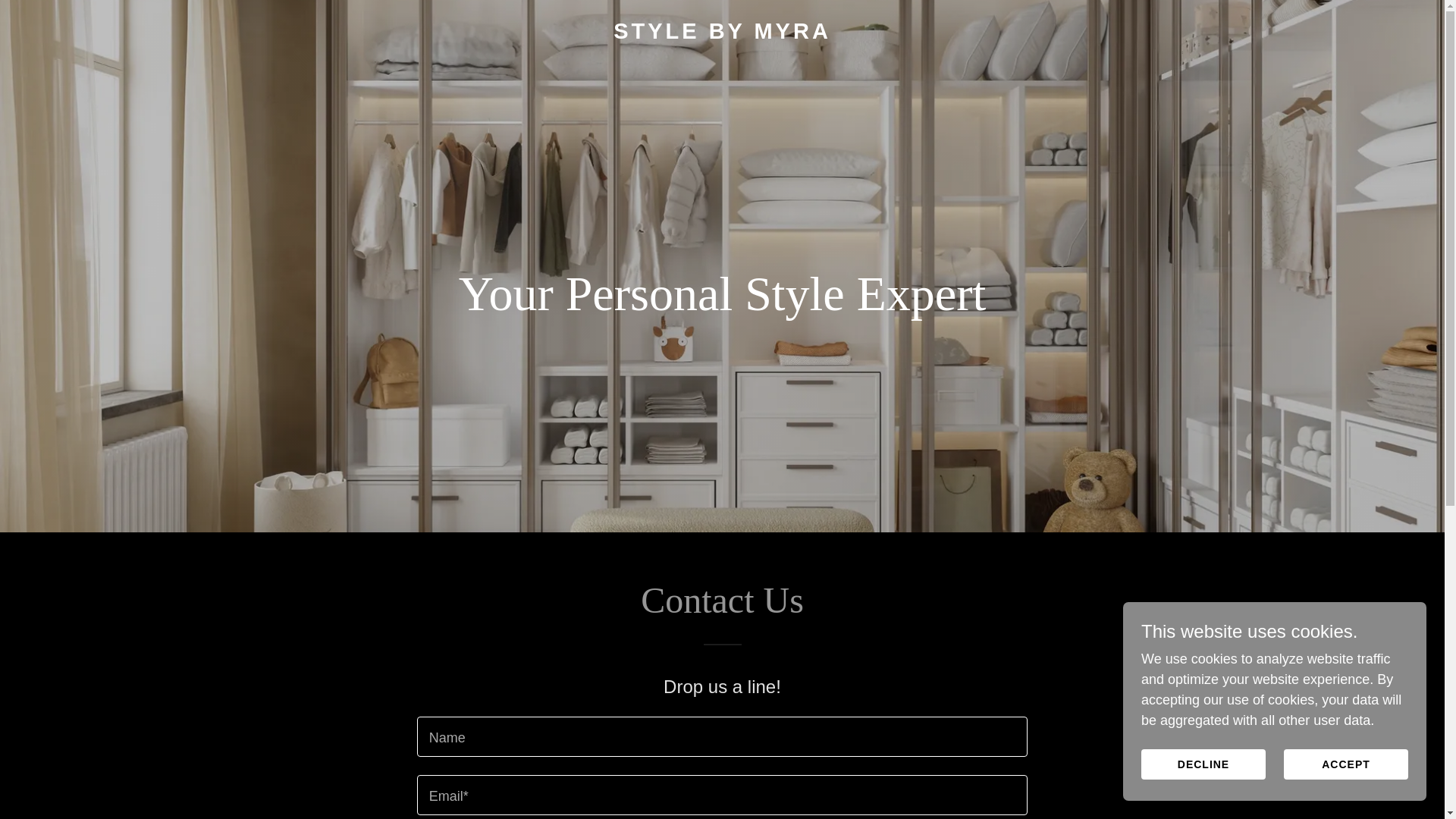 website screenshot of https://stylebymyra.co.uk/