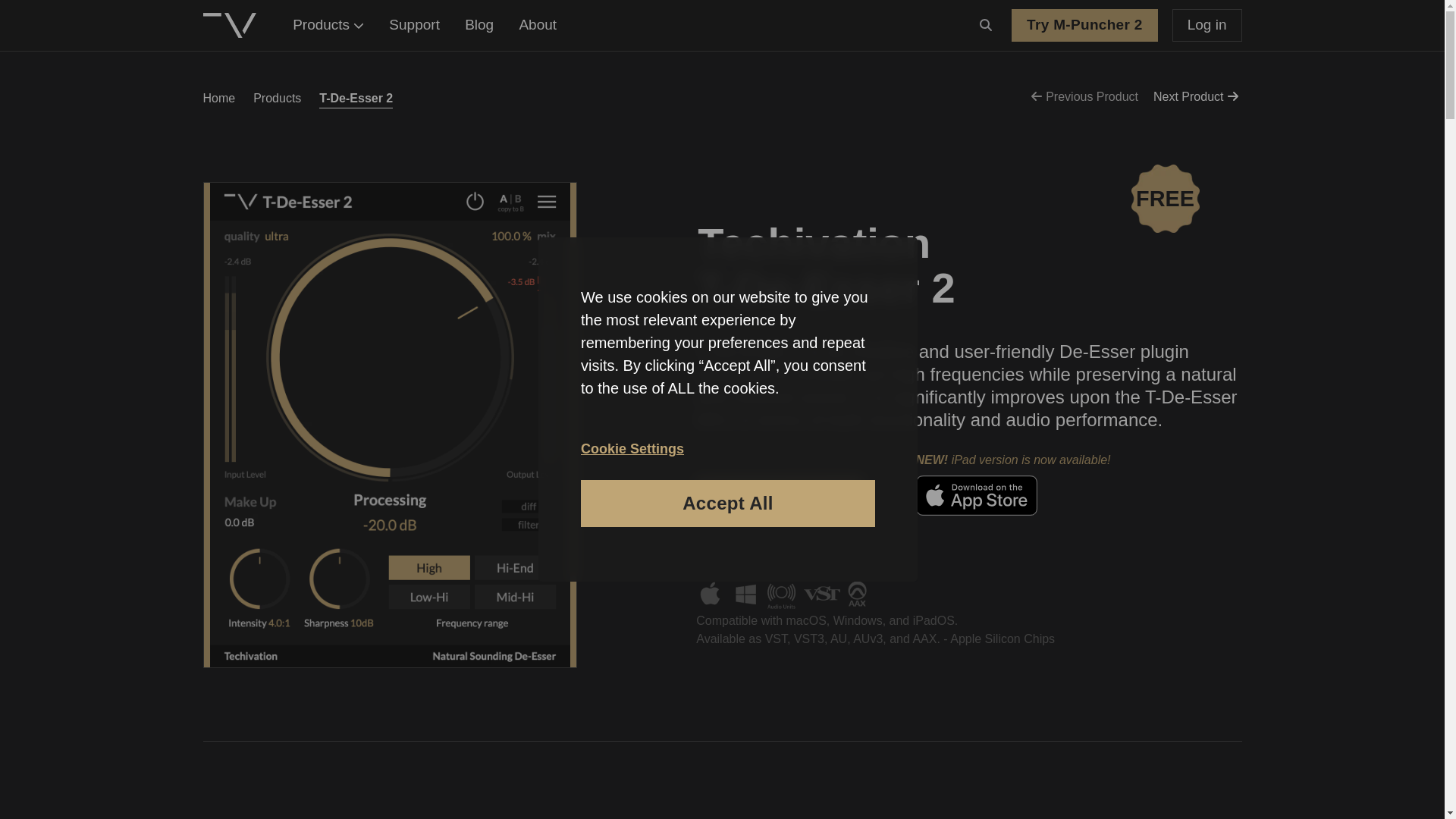 website screenshot of https://techivation.com/t-de-esser/