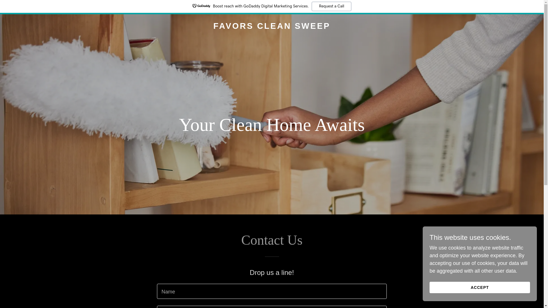 website screenshot of https://favorscleansweep.com/