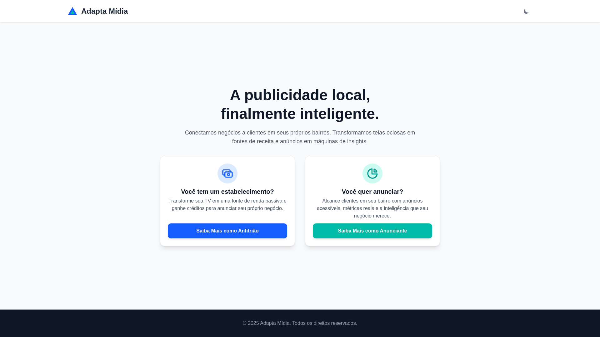 website screenshot of https://adaptamidia.pages.dev/