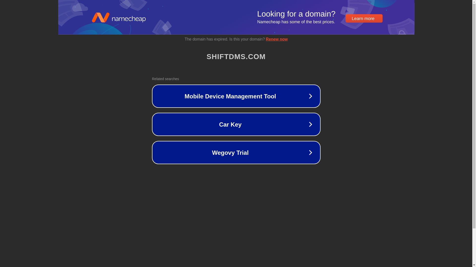 website screenshot of https://staging.shiftdms.com