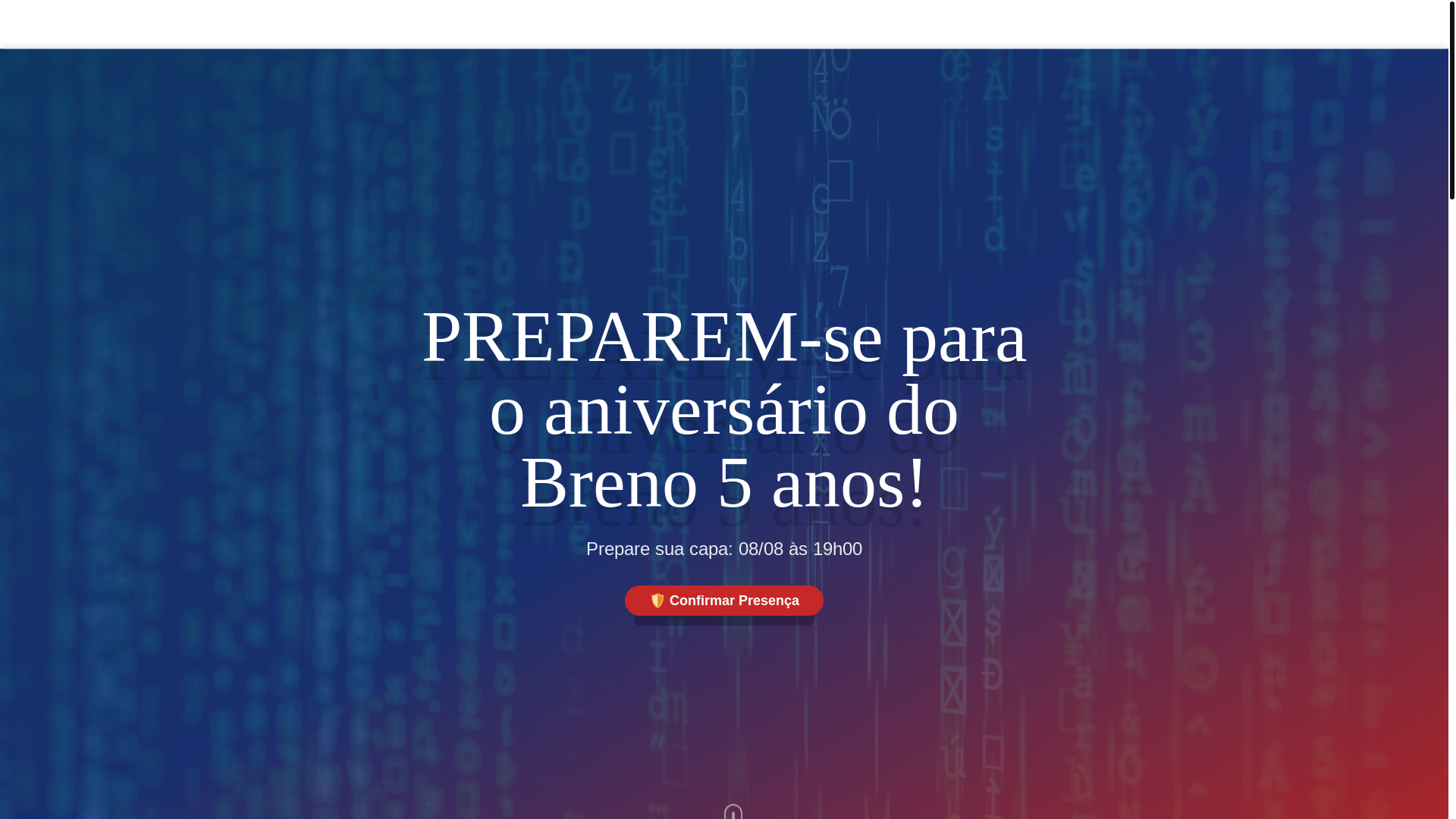 website screenshot of https://aniversariobreno.site/