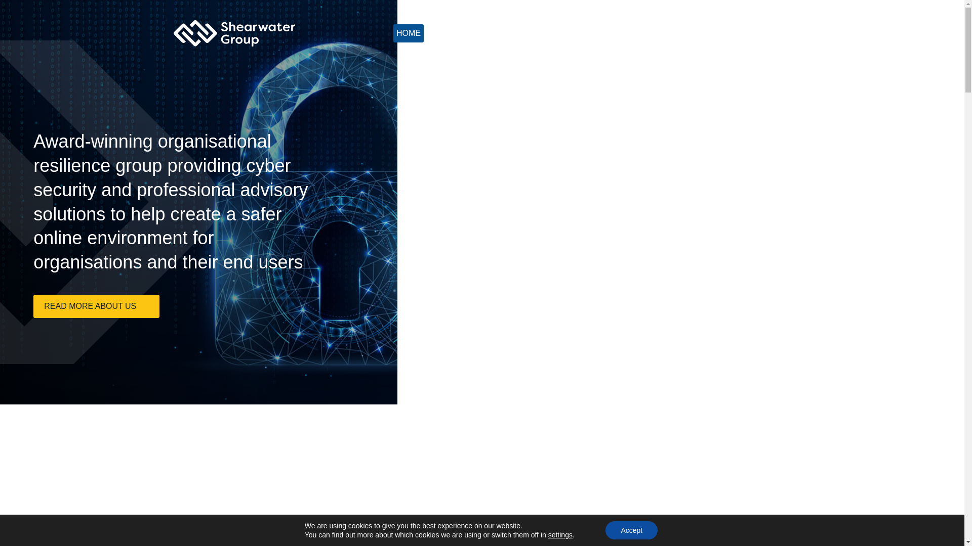 website screenshot of https://www.shearwatergroup.com/