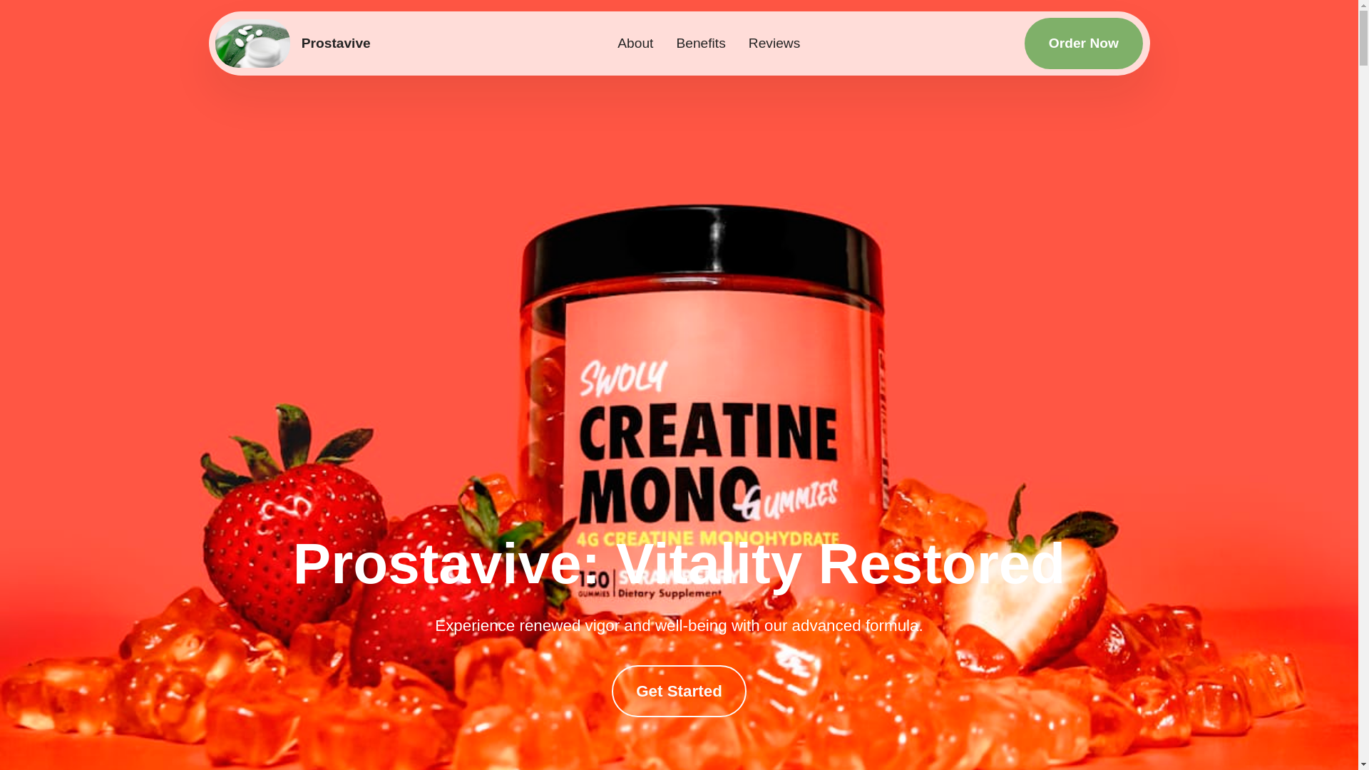 website screenshot of https://prostaviveusa.store/