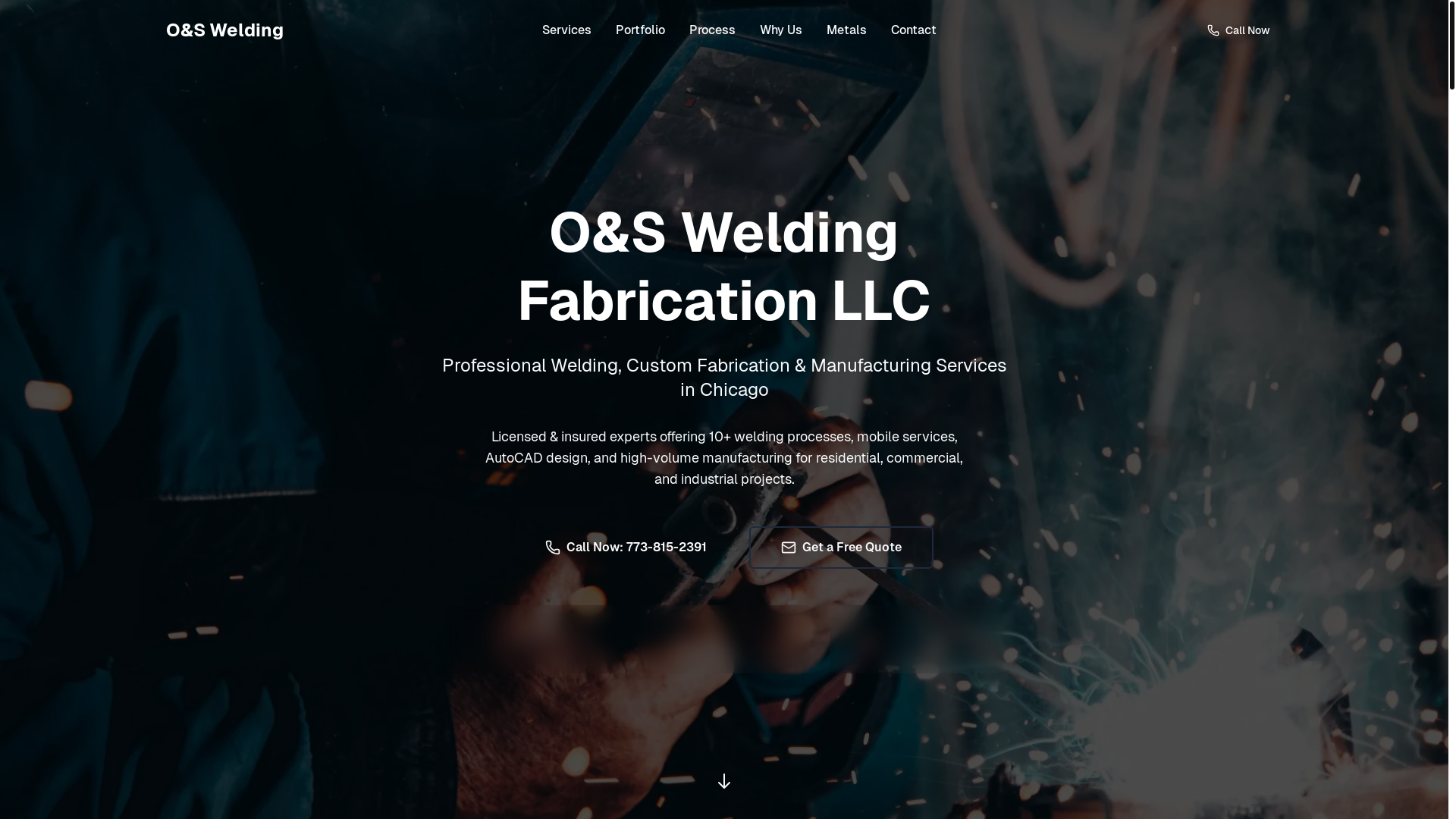website screenshot of https://oswelders.com/