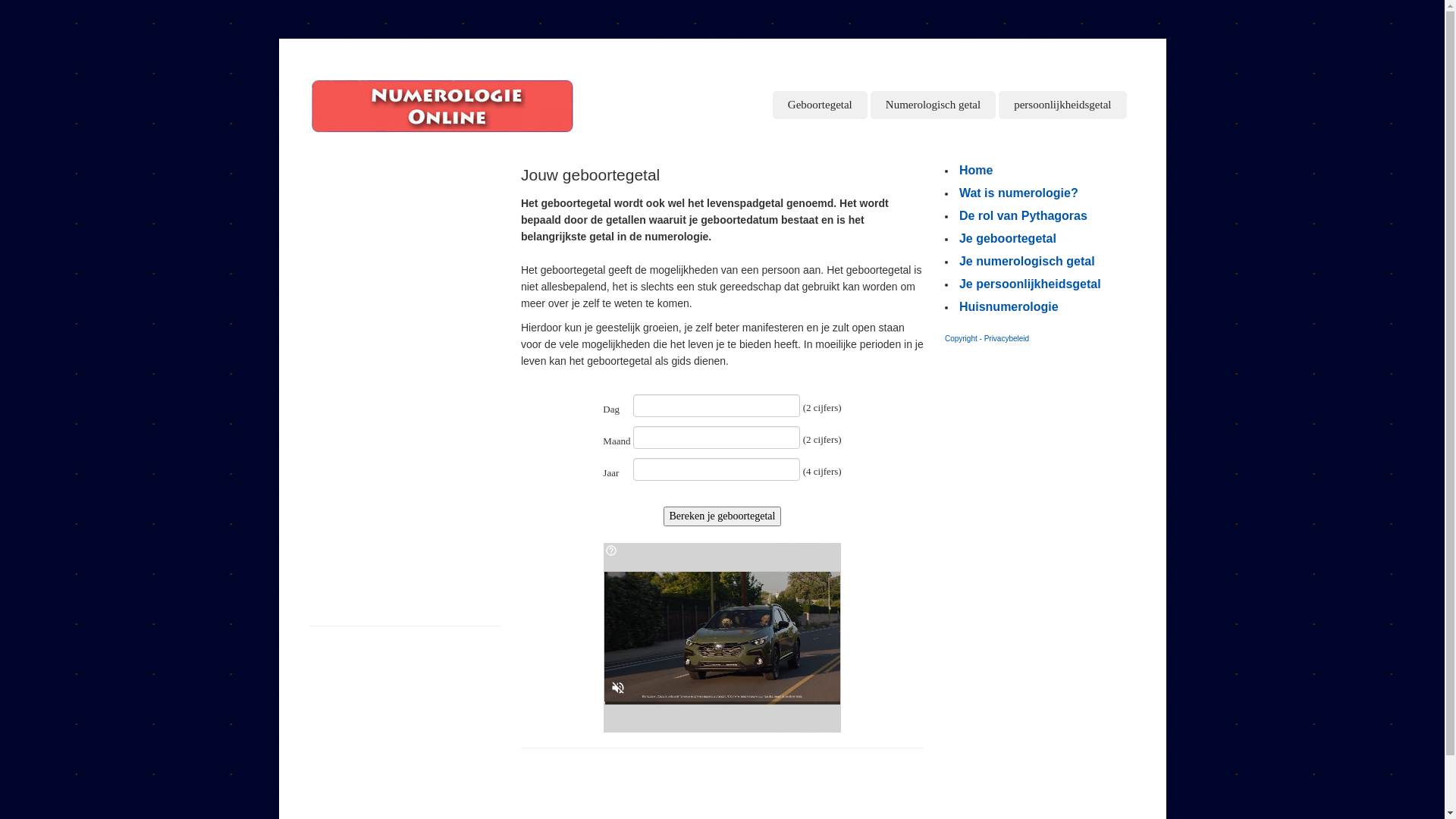 website screenshot of http://www.numerologie-online.nl/geboorte.html