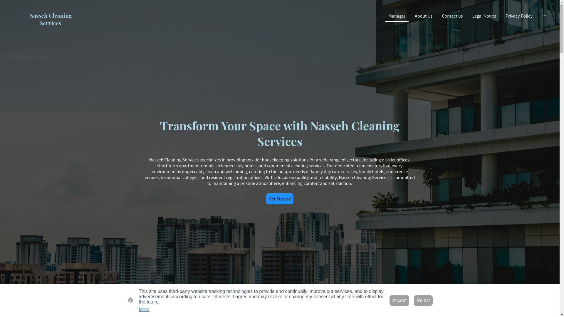 website screenshot of https://nassehcleaningservices.store/