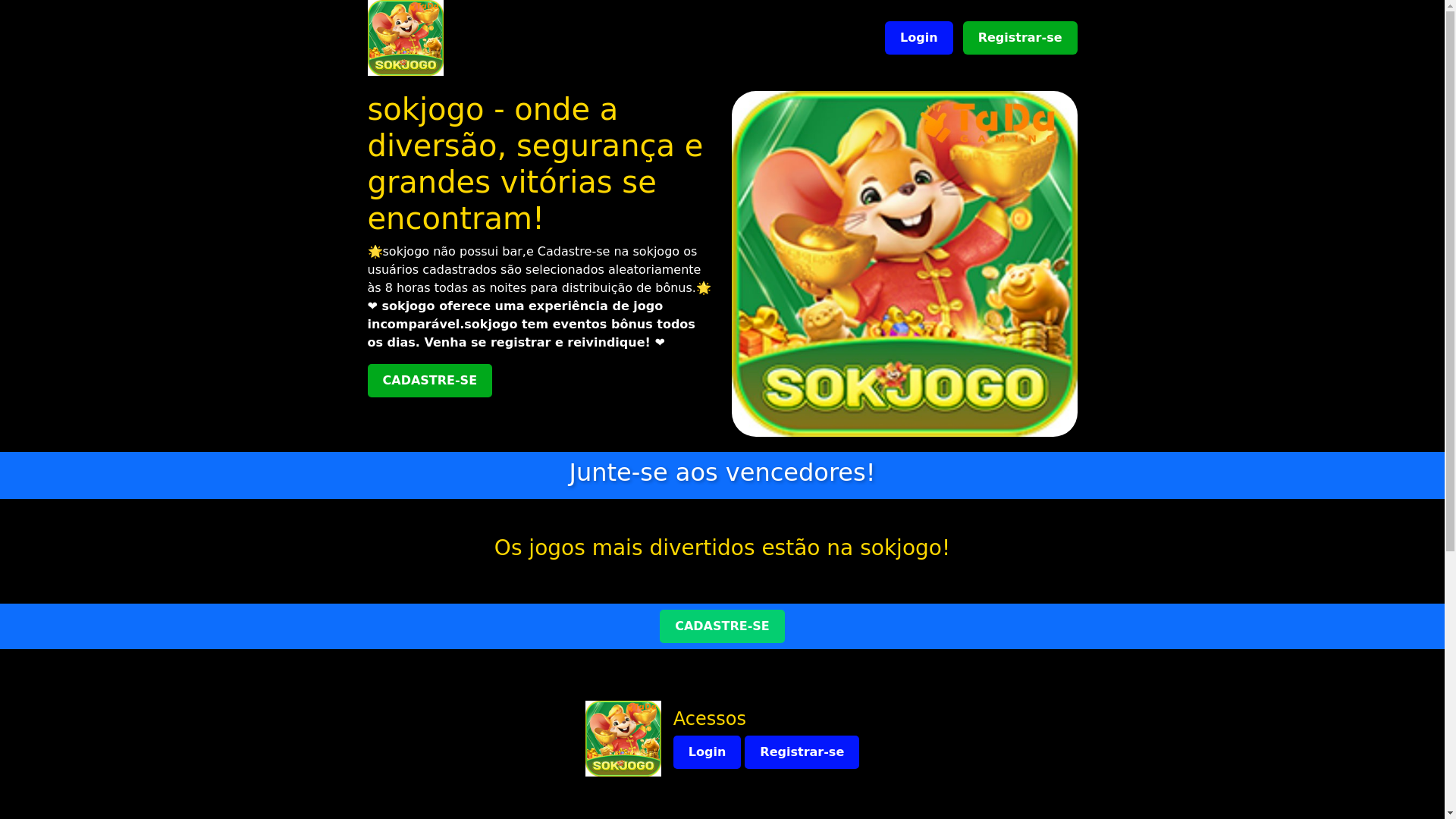website screenshot of https://sokjogobet.com/