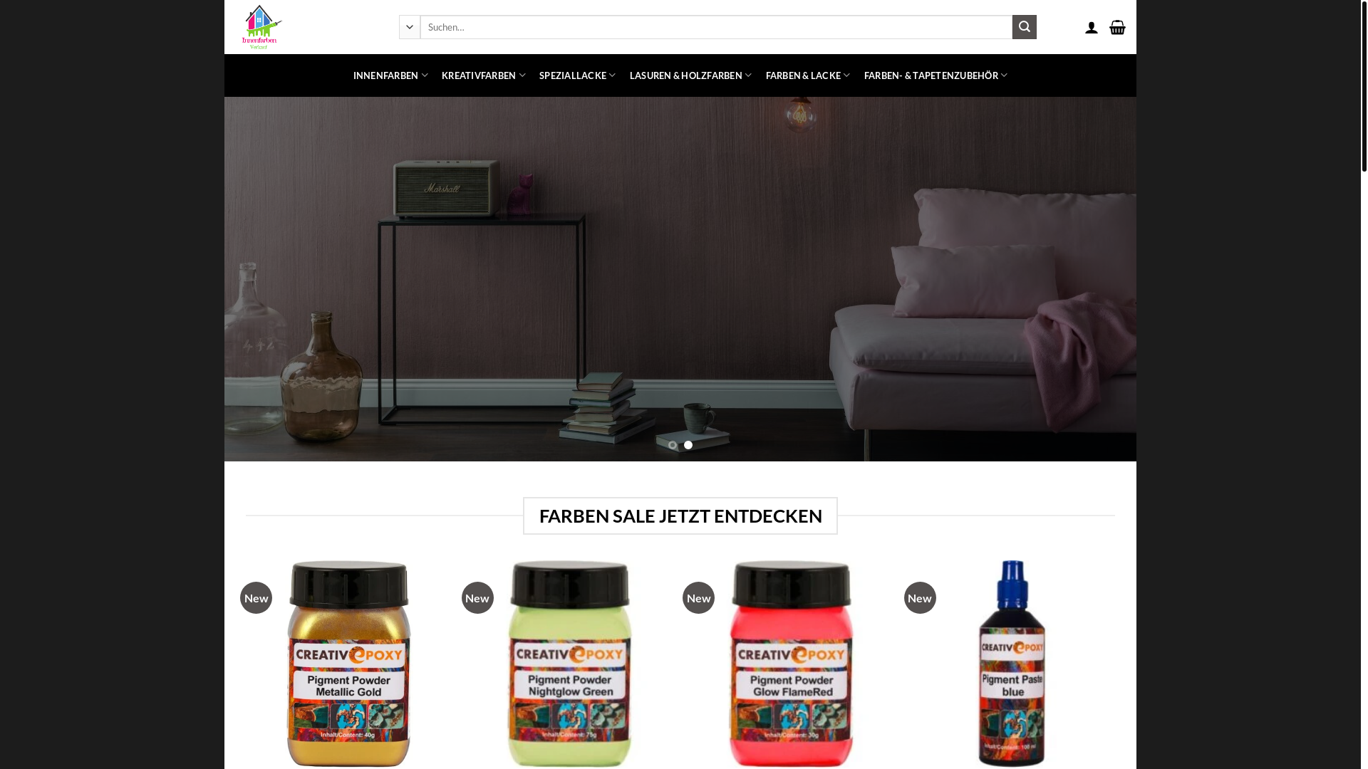 website screenshot of https://hausfarbenangebote.com/