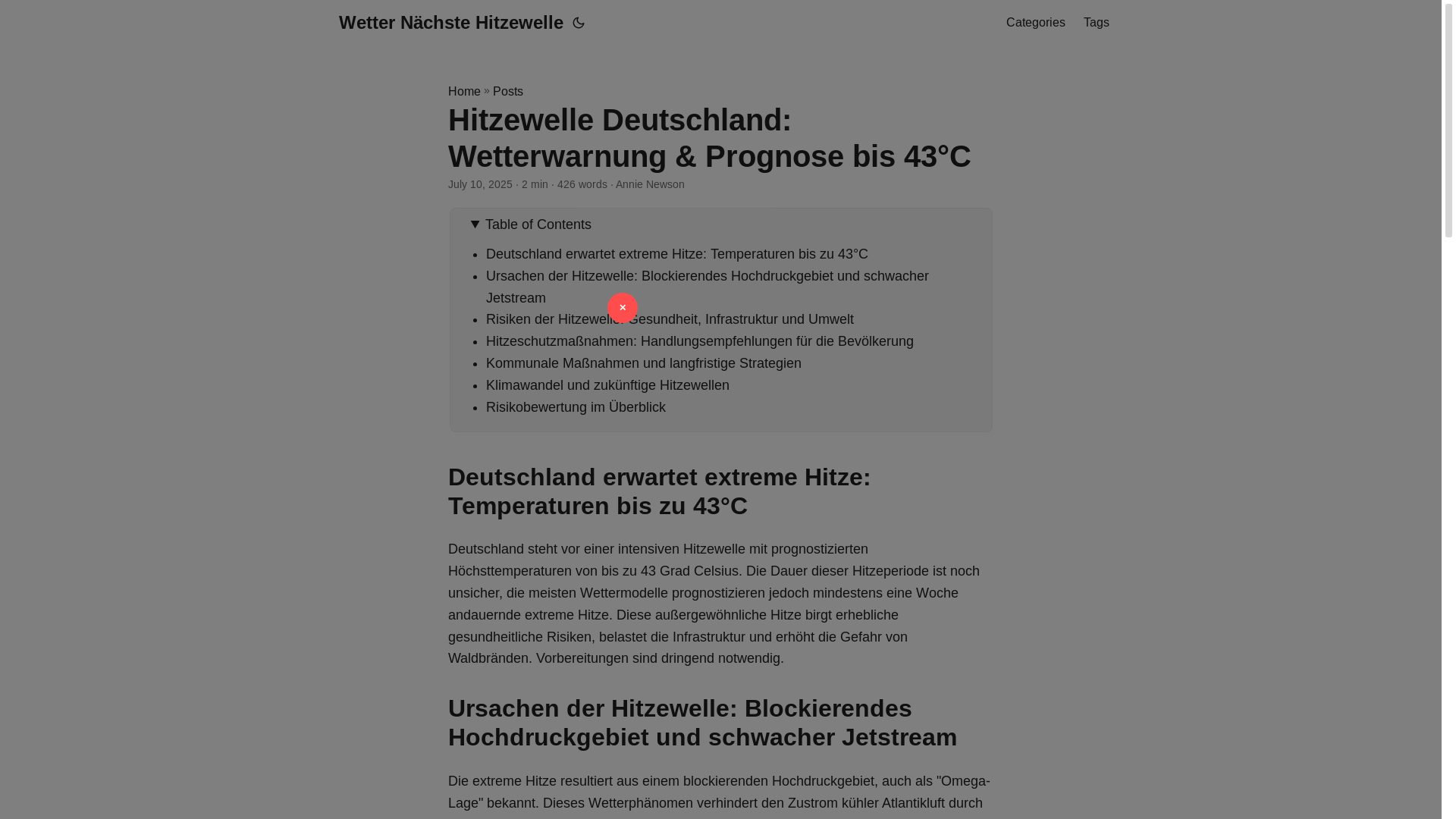 website screenshot of https://wetter-nachste-hitzewelle.pages.dev/