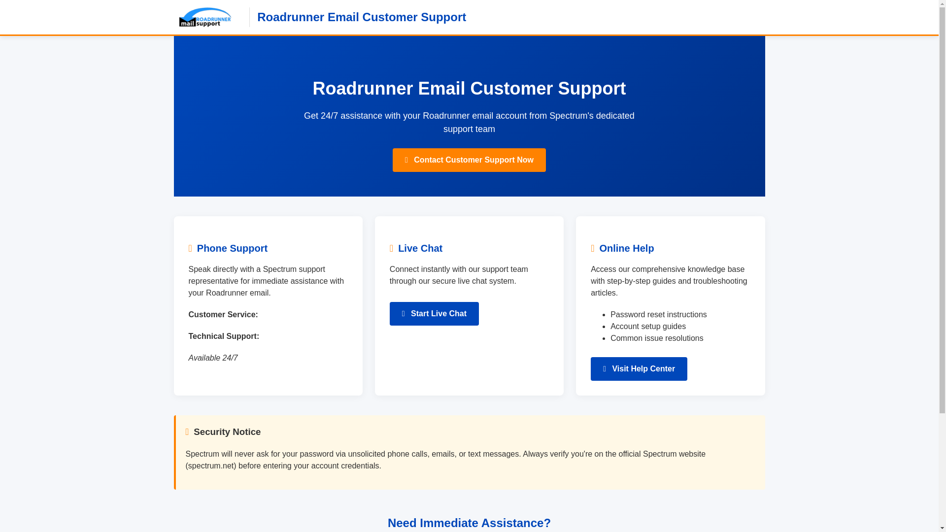 website screenshot of https://roadrunner-customer-supportt.pages.dev/