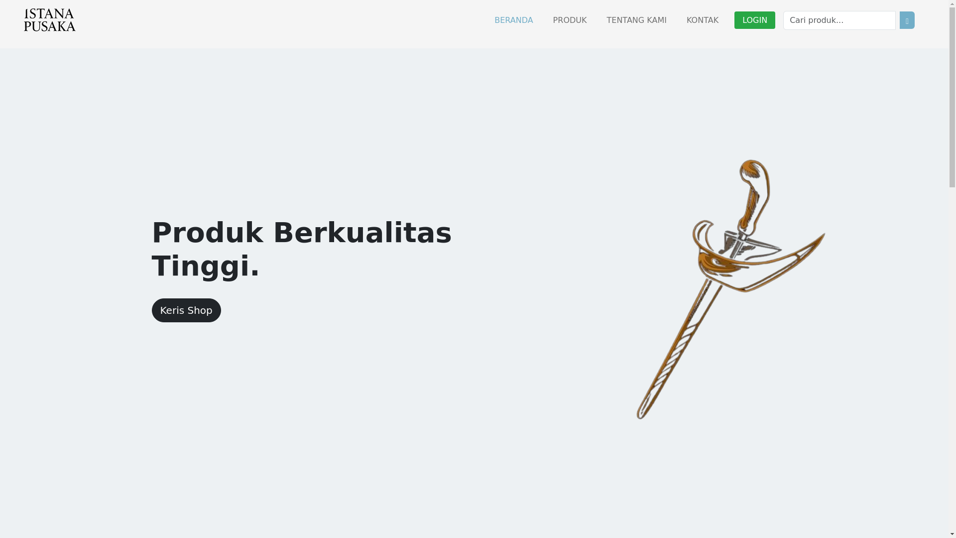 website screenshot of https://istana-pusaka.biz.id/