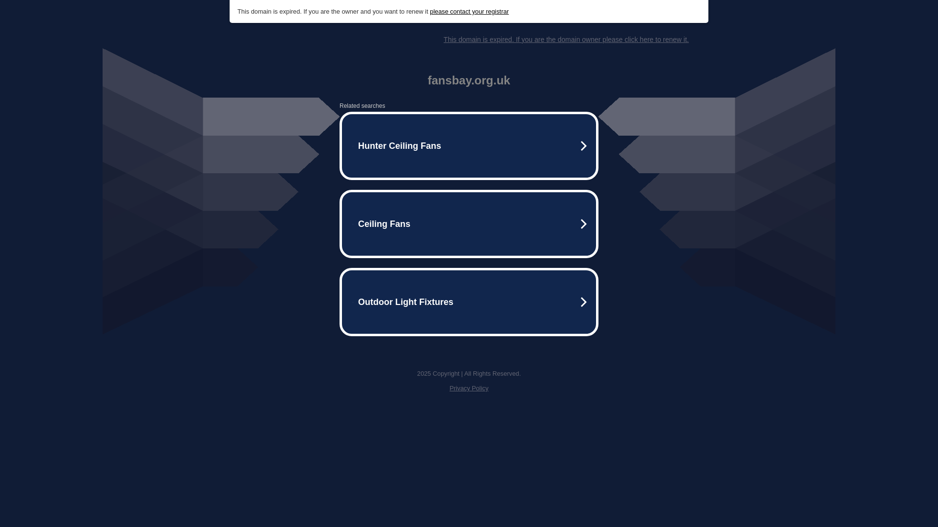 website screenshot of https://fansbay.org.uk/