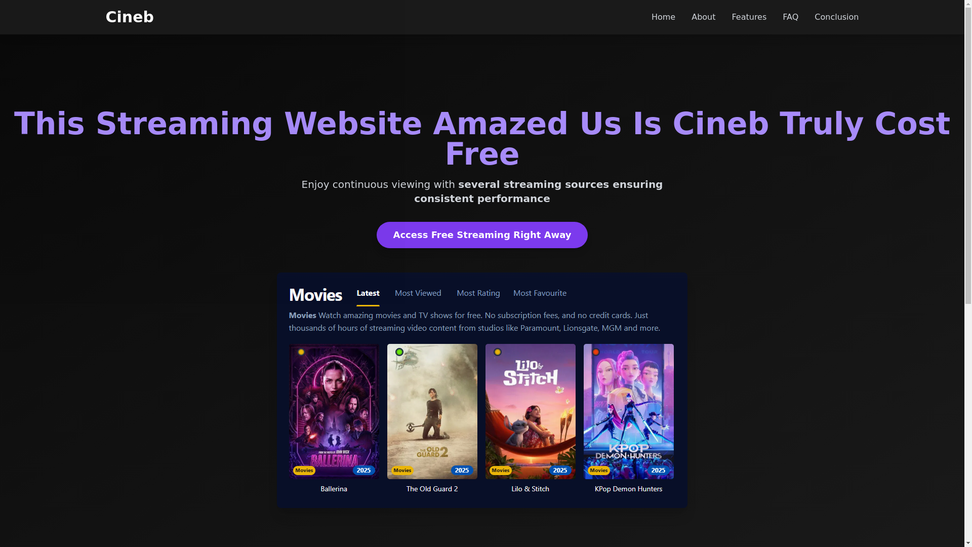 website screenshot of https://cineb-pur3.pages.dev/