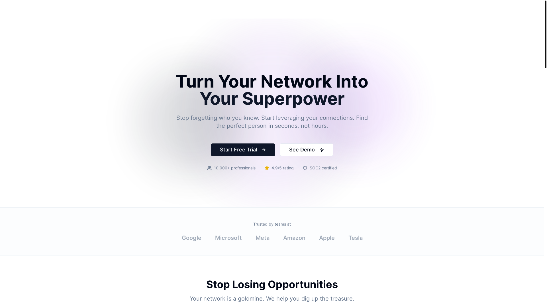website screenshot of https://contactgenius.ai/