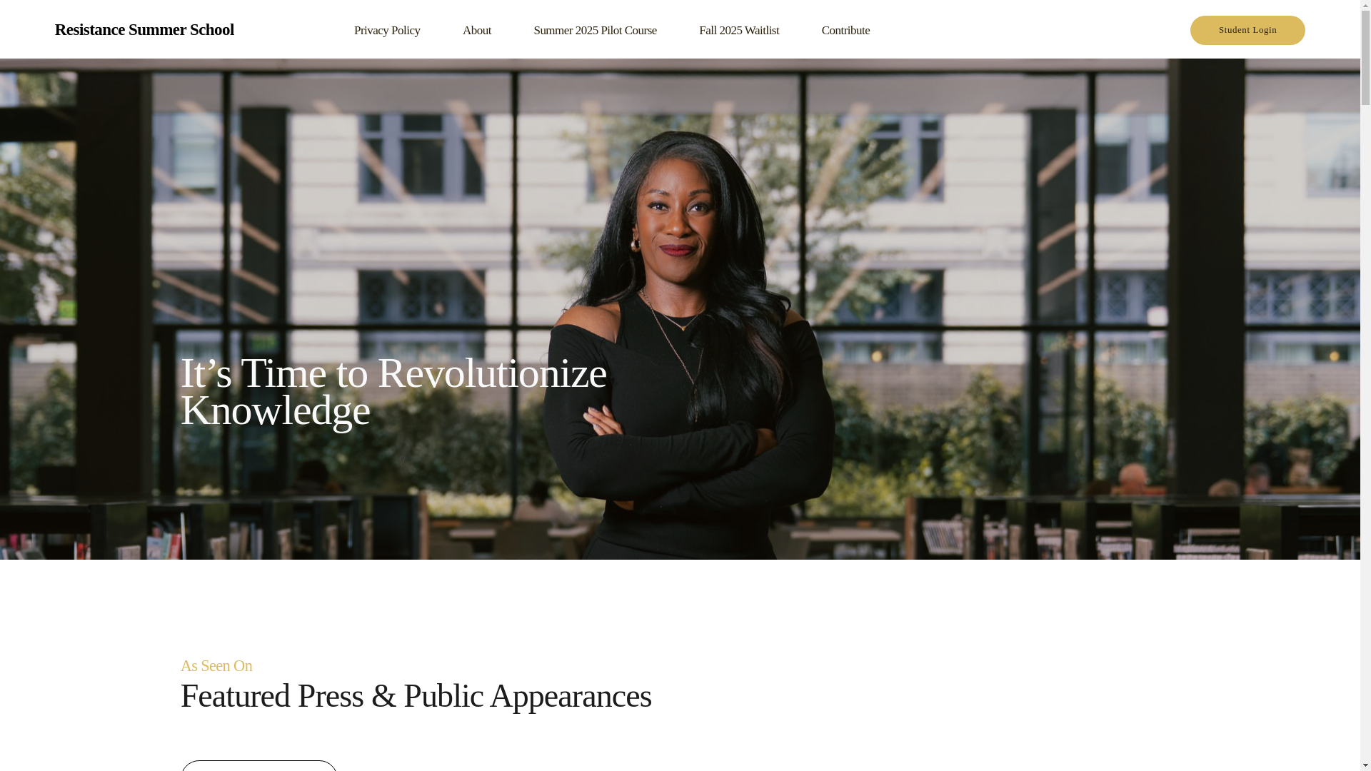 website screenshot of https://resistancestudyseries.co/
