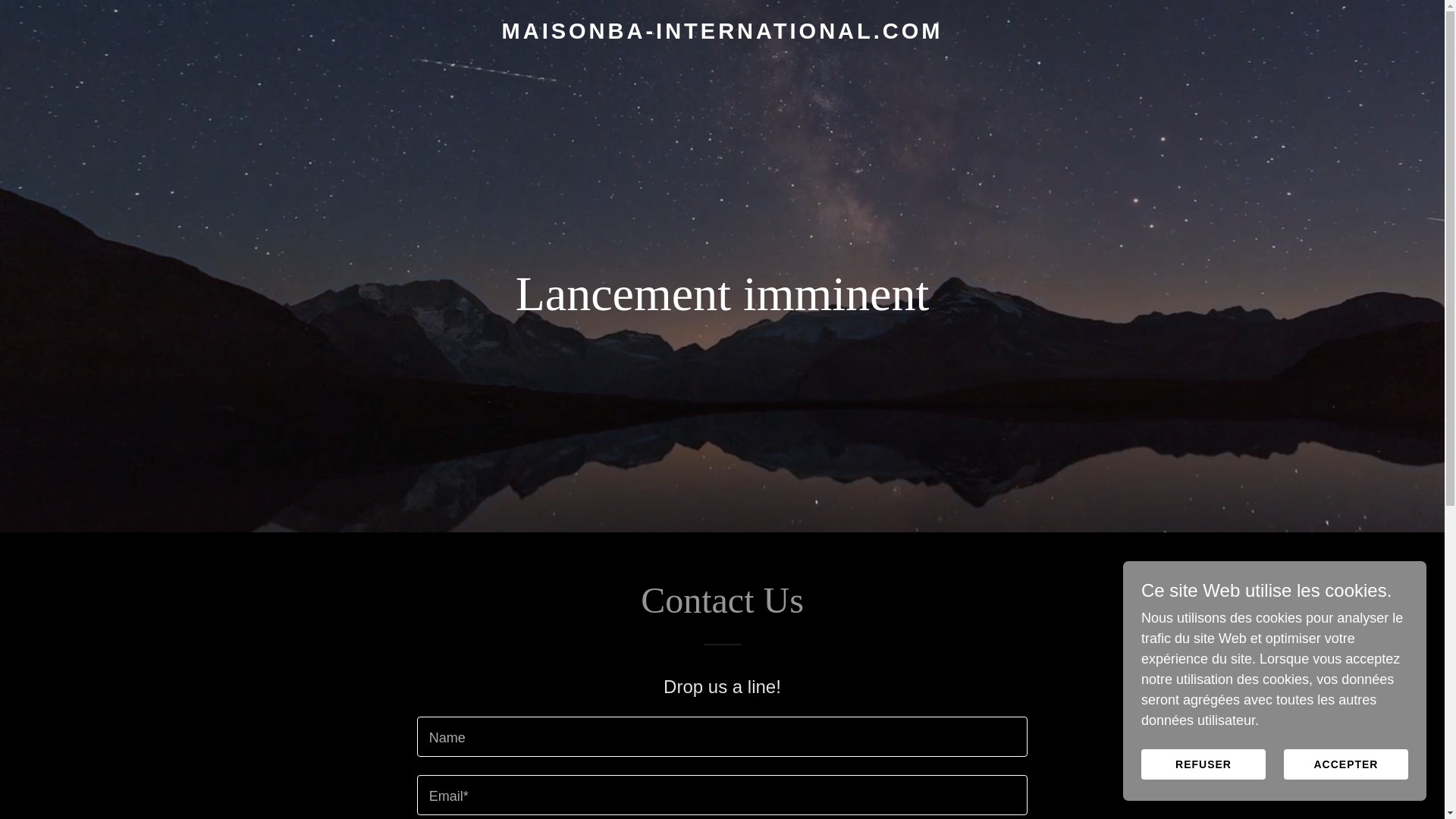 website screenshot of https://maisonba-international.com/