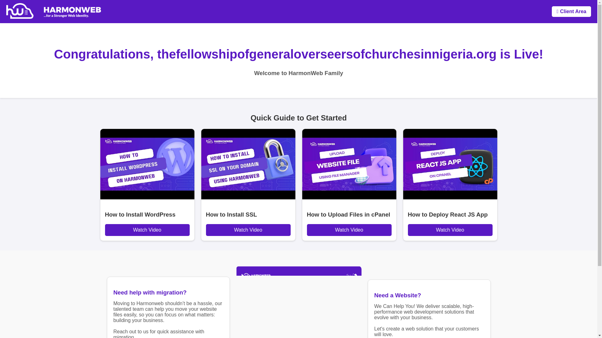 website screenshot of https://thefellowshipofgeneraloverseersofchurchesinnigeria.org/