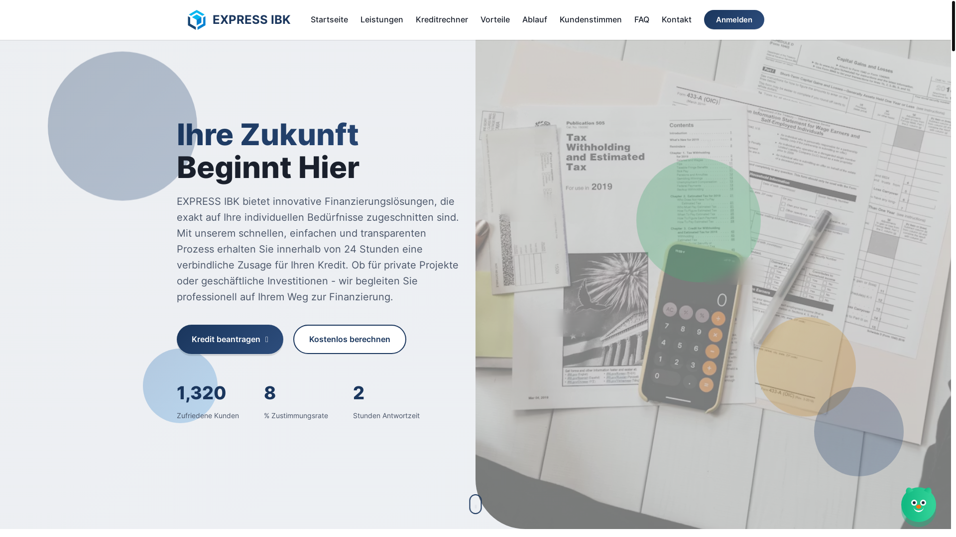 website screenshot of https://expressibk.com/