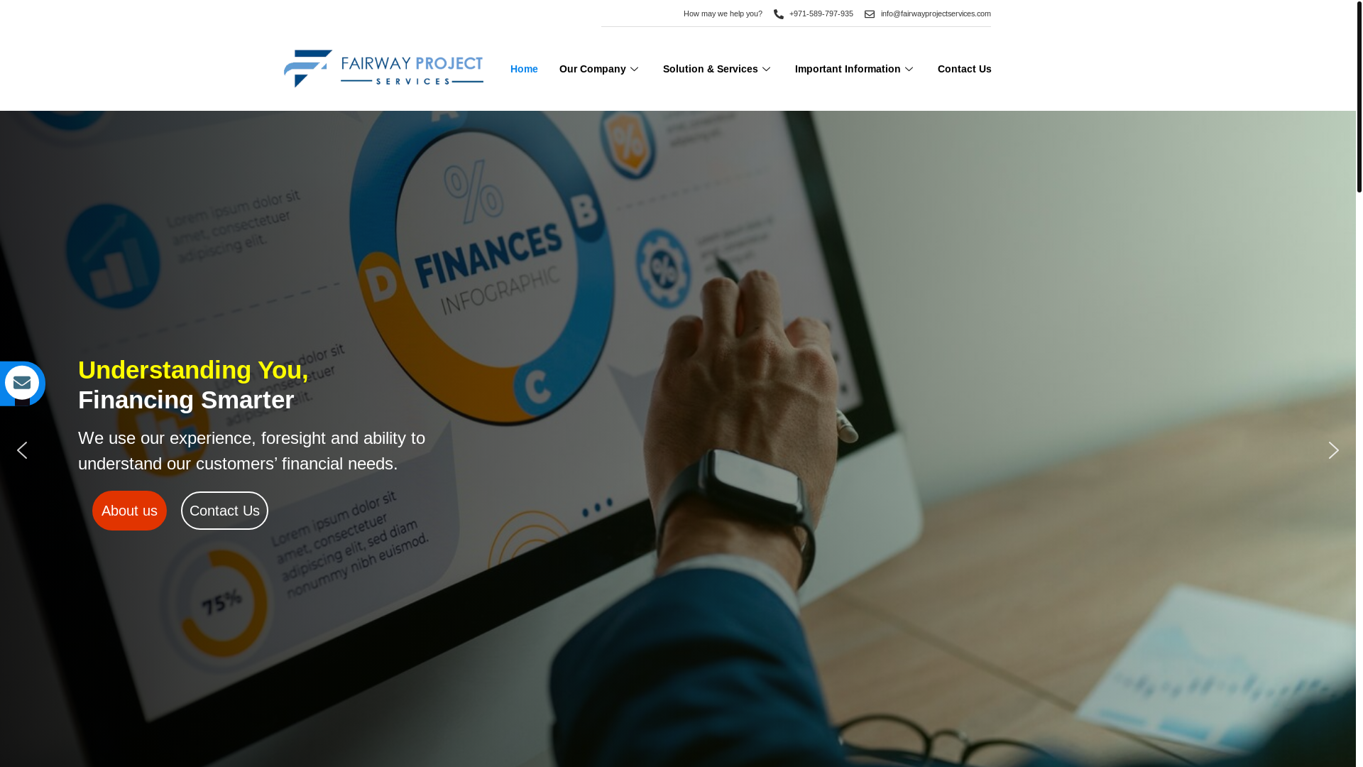 website screenshot of https://fairwayprojectservices.com/