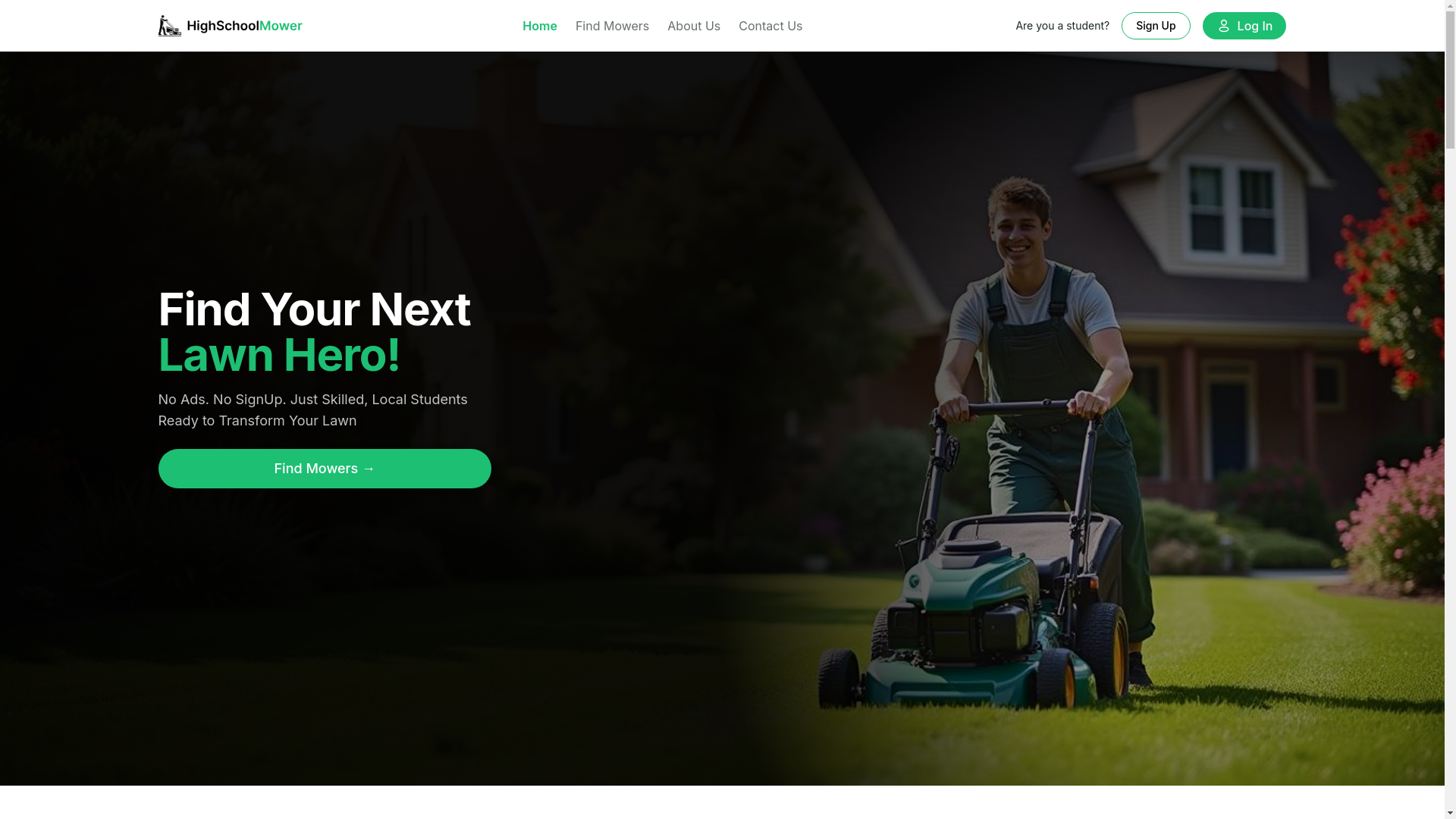 website screenshot of https://studentshoveler.com/