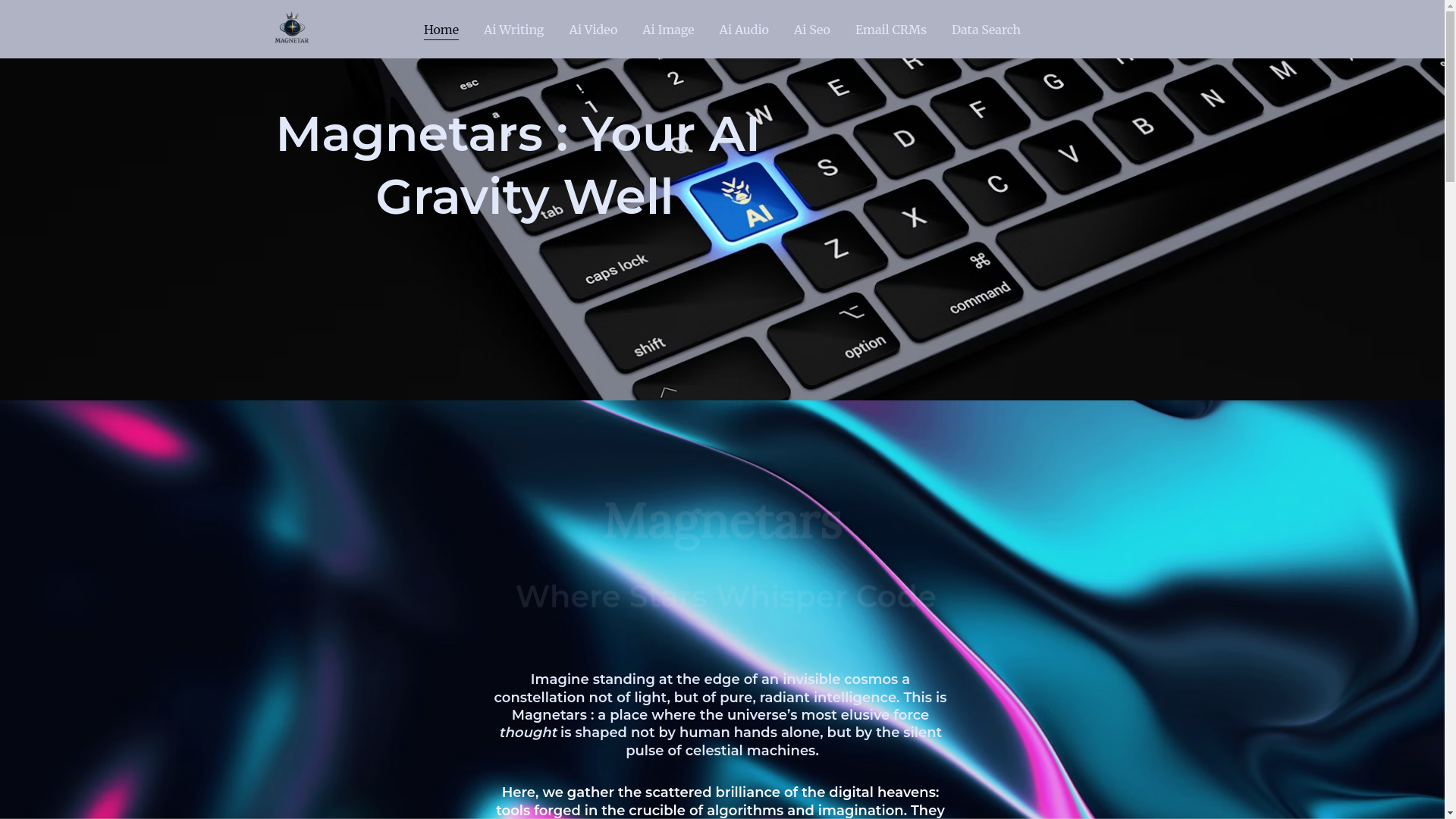 website screenshot of https://magnetars.pro/
