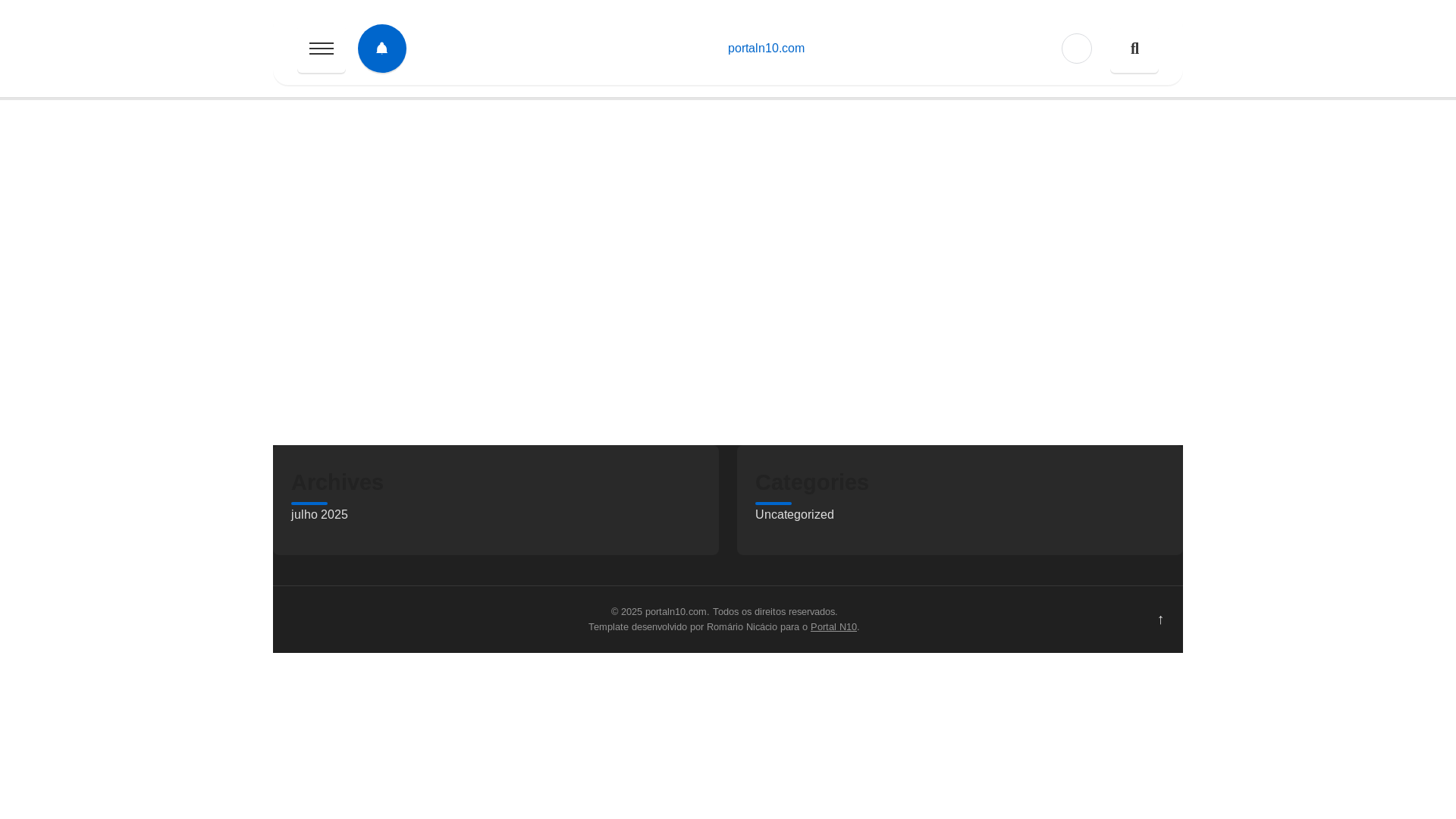 website screenshot of https://portaln10.com/