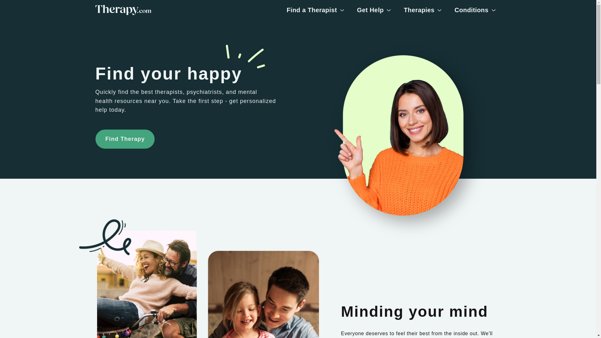 website screenshot of https://therapyorg.org/