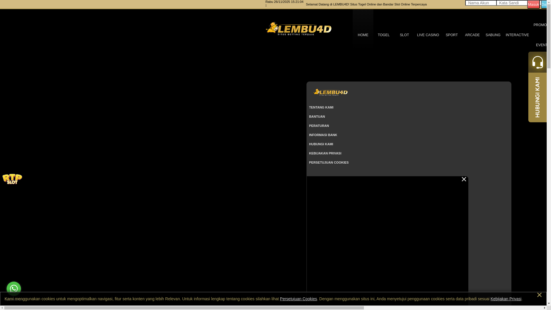 website screenshot of https://lembu4dhahaha.com/