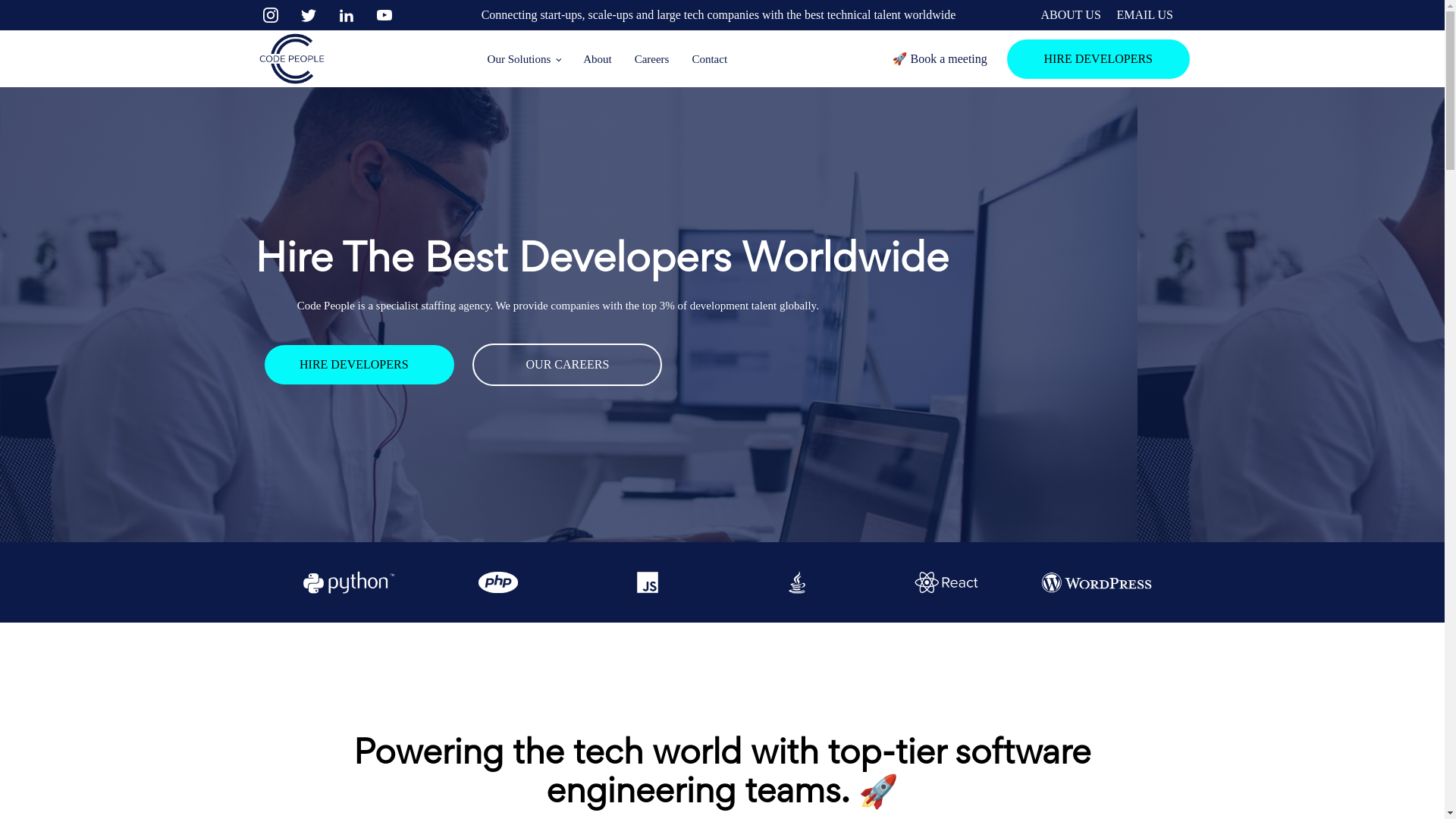 website screenshot of https://thinkcodepeople.com/
