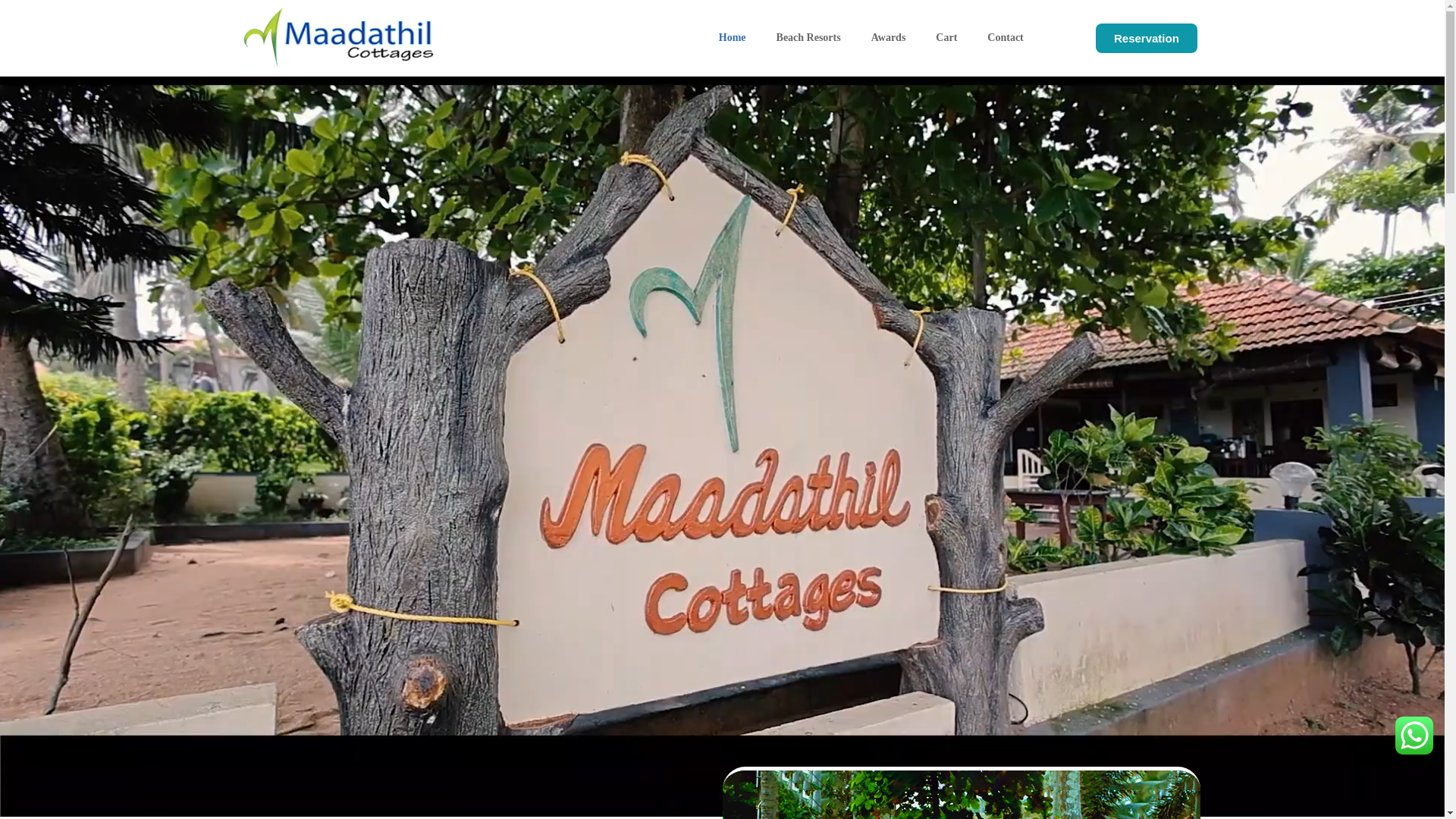 website screenshot of https://maadathilbeachresort.com/