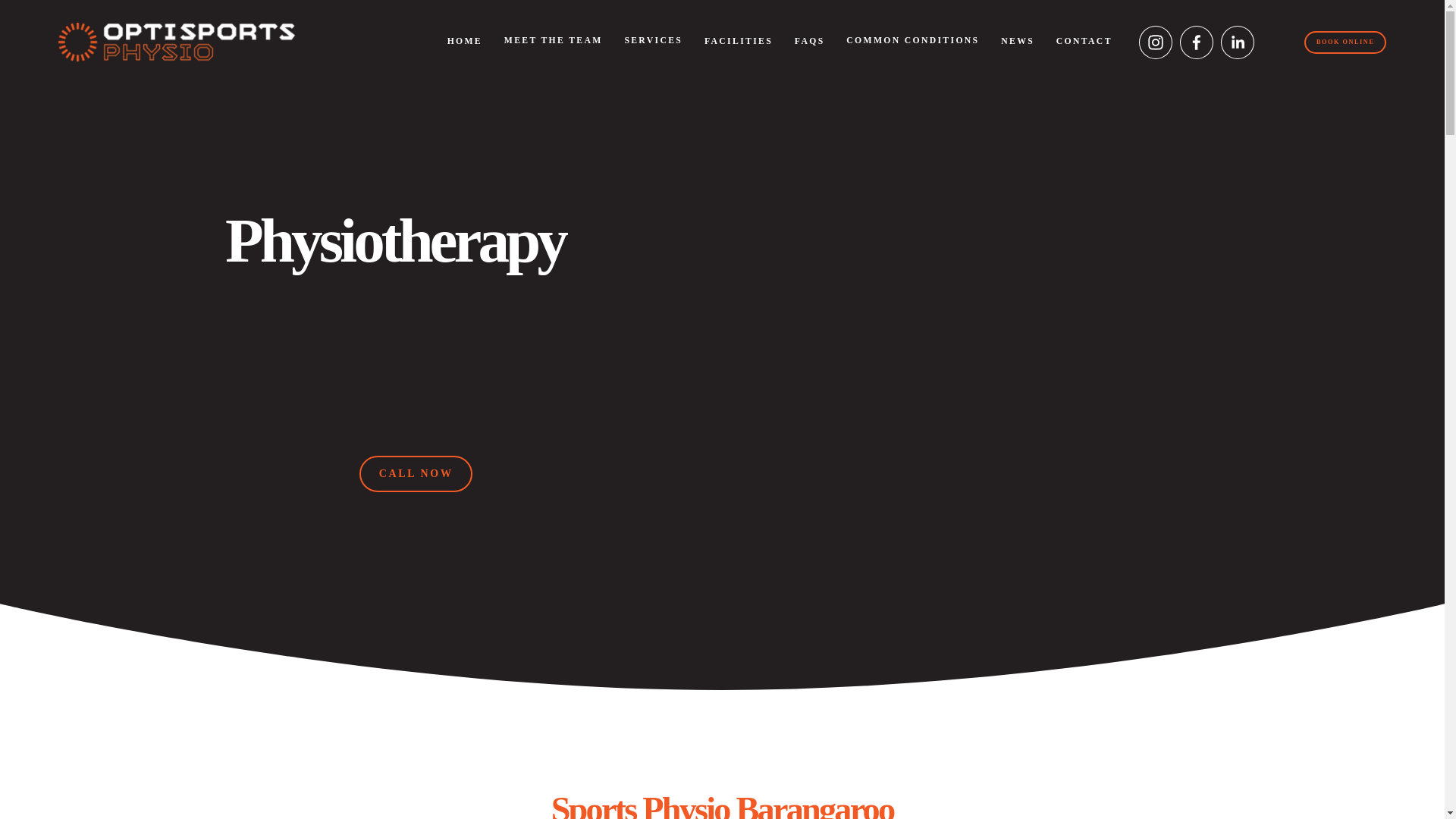 website screenshot of https://barangaroophysiotherapy.com.au/