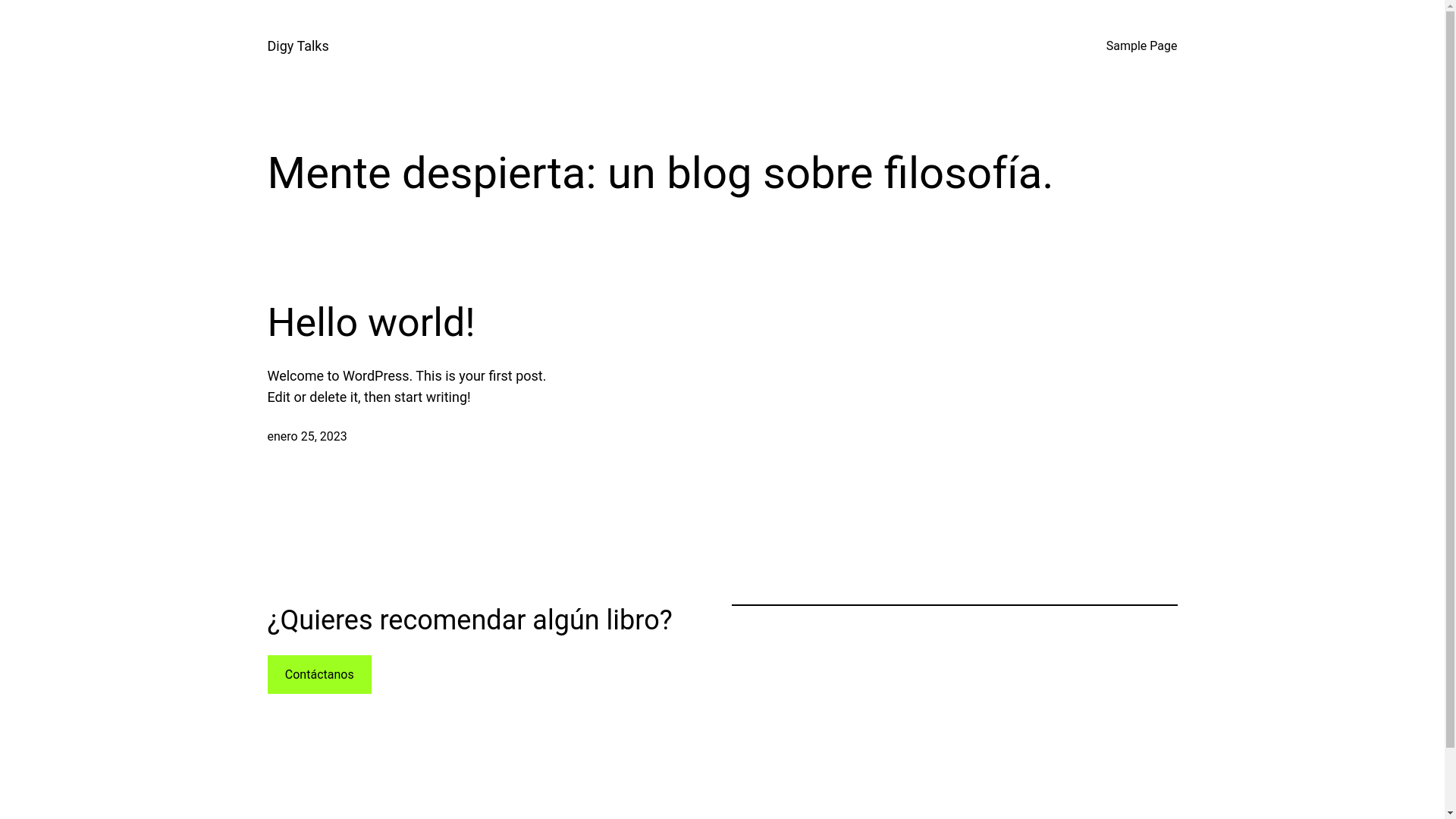 website screenshot of https://digytalks.com/