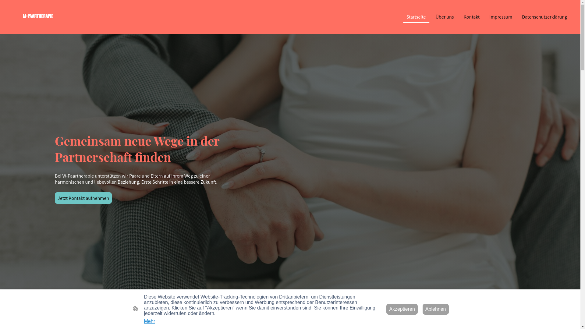 website screenshot of https://m-paartherapie.de/