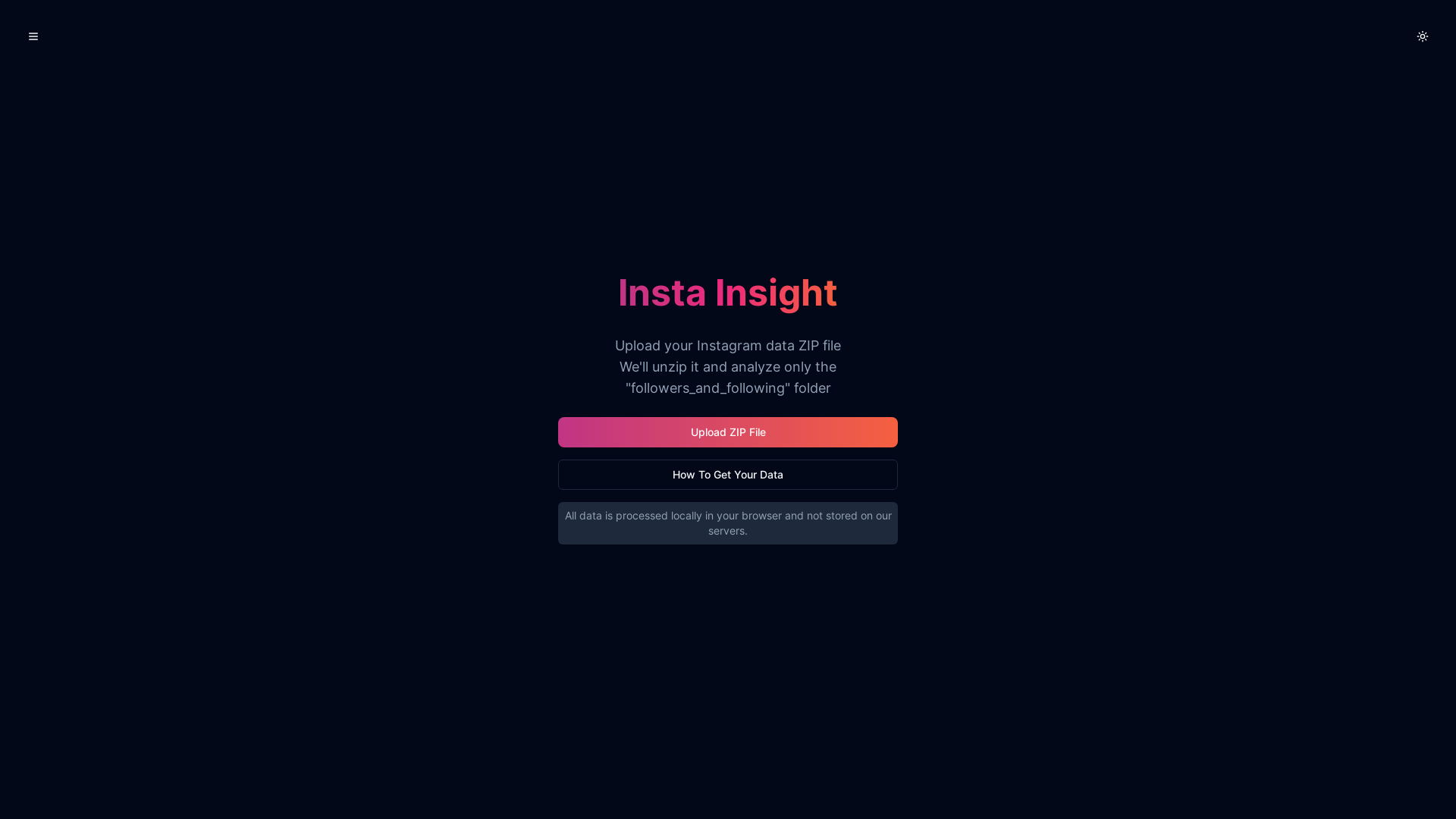 website screenshot of https://insta-insight.pages.dev/