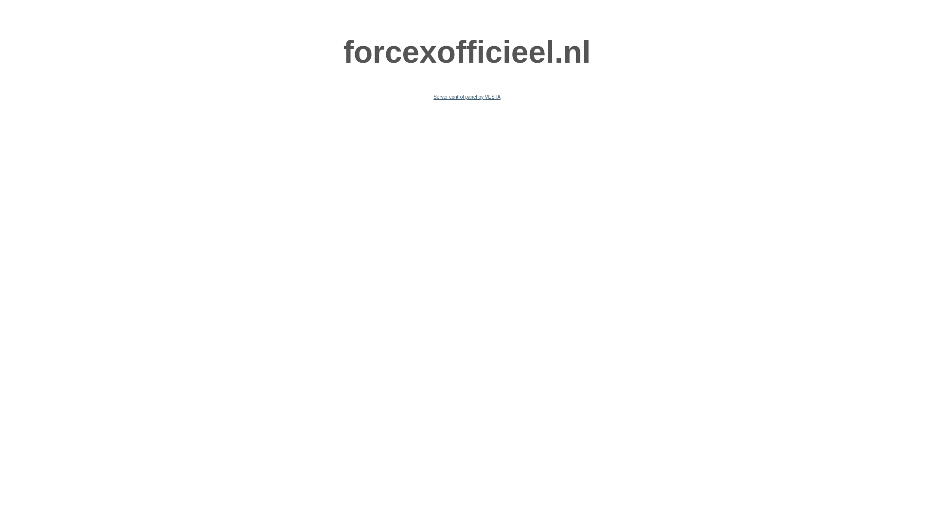 website screenshot of https://forcexofficieel.nl/