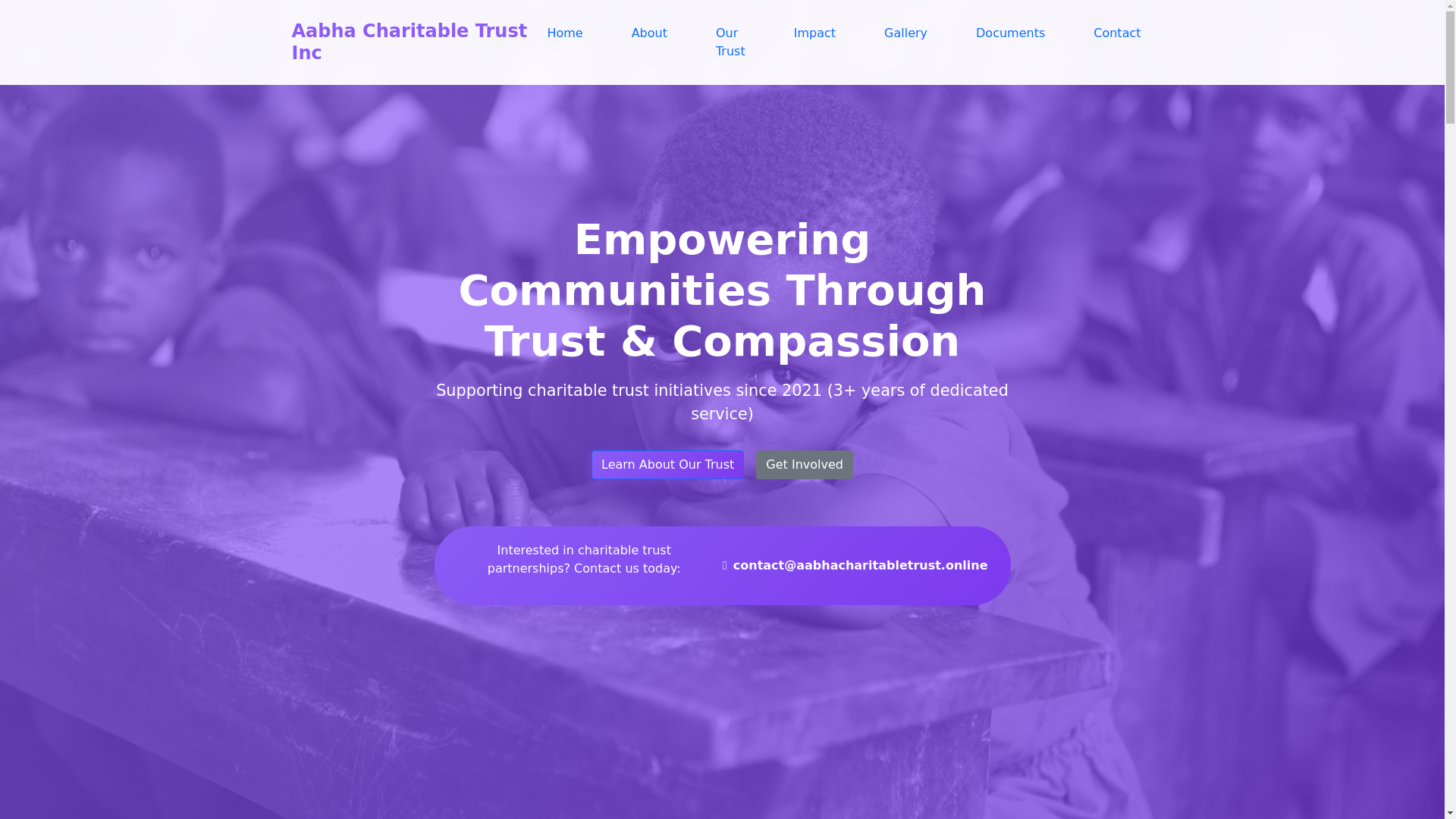 website screenshot of https://aabhacharitabletrust.pages.dev/