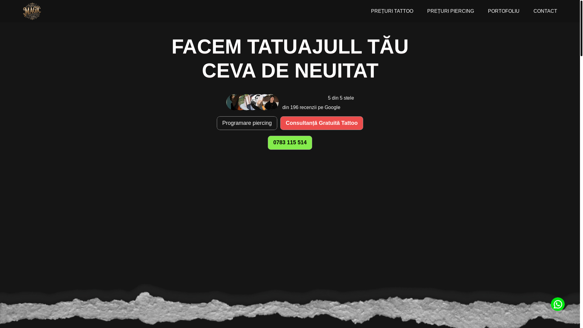 website screenshot of https://magictattoo.ro/
