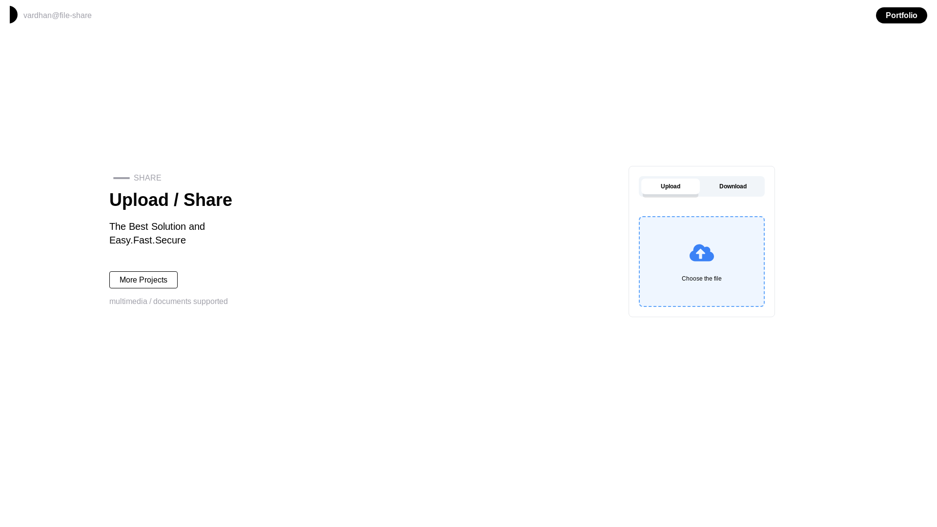 website screenshot of https://vardhan-dev.in/
